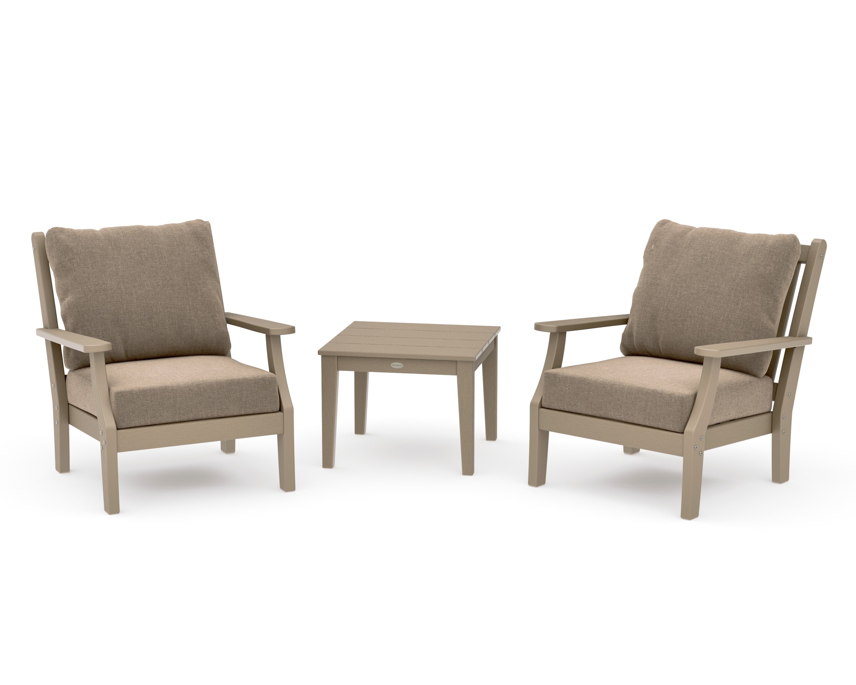 Wovendale 3-Piece Deep Seating Set in Vintage Sahara / Spiced Burlap
