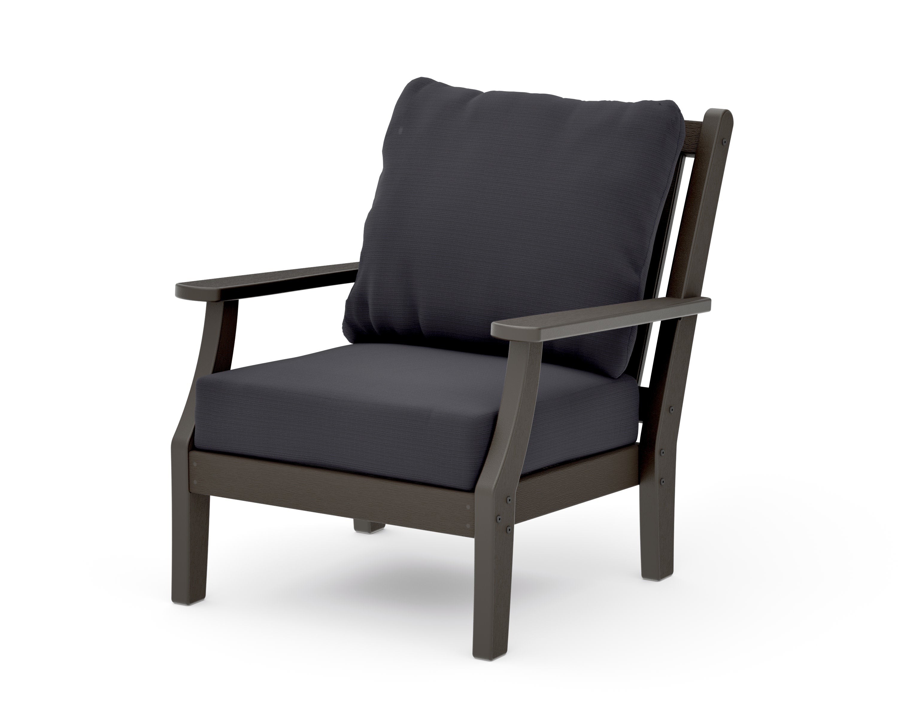 Wovendale Deep Seating Chair in Vintage Coffee / Midnight Linen