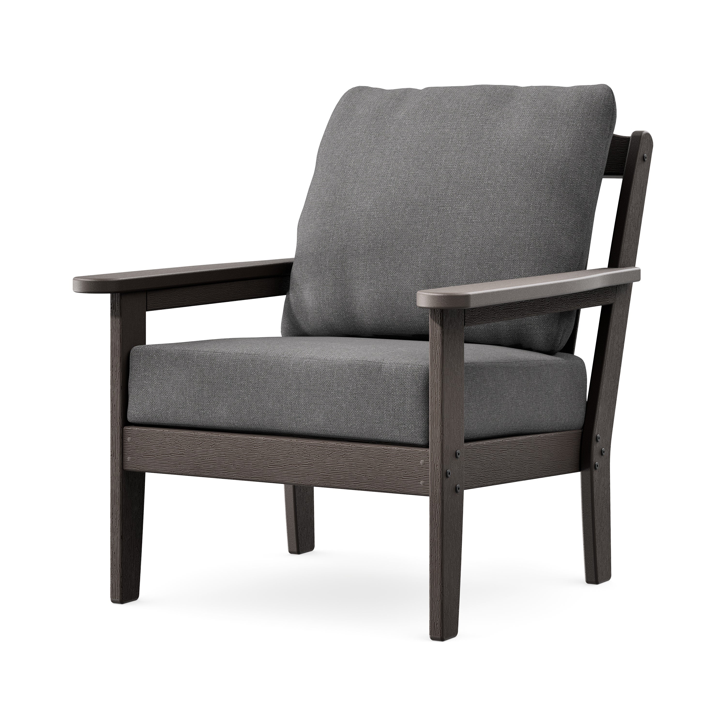 Cottage Deep Seating Chair in Vintage Coffee / Ash Charcoal