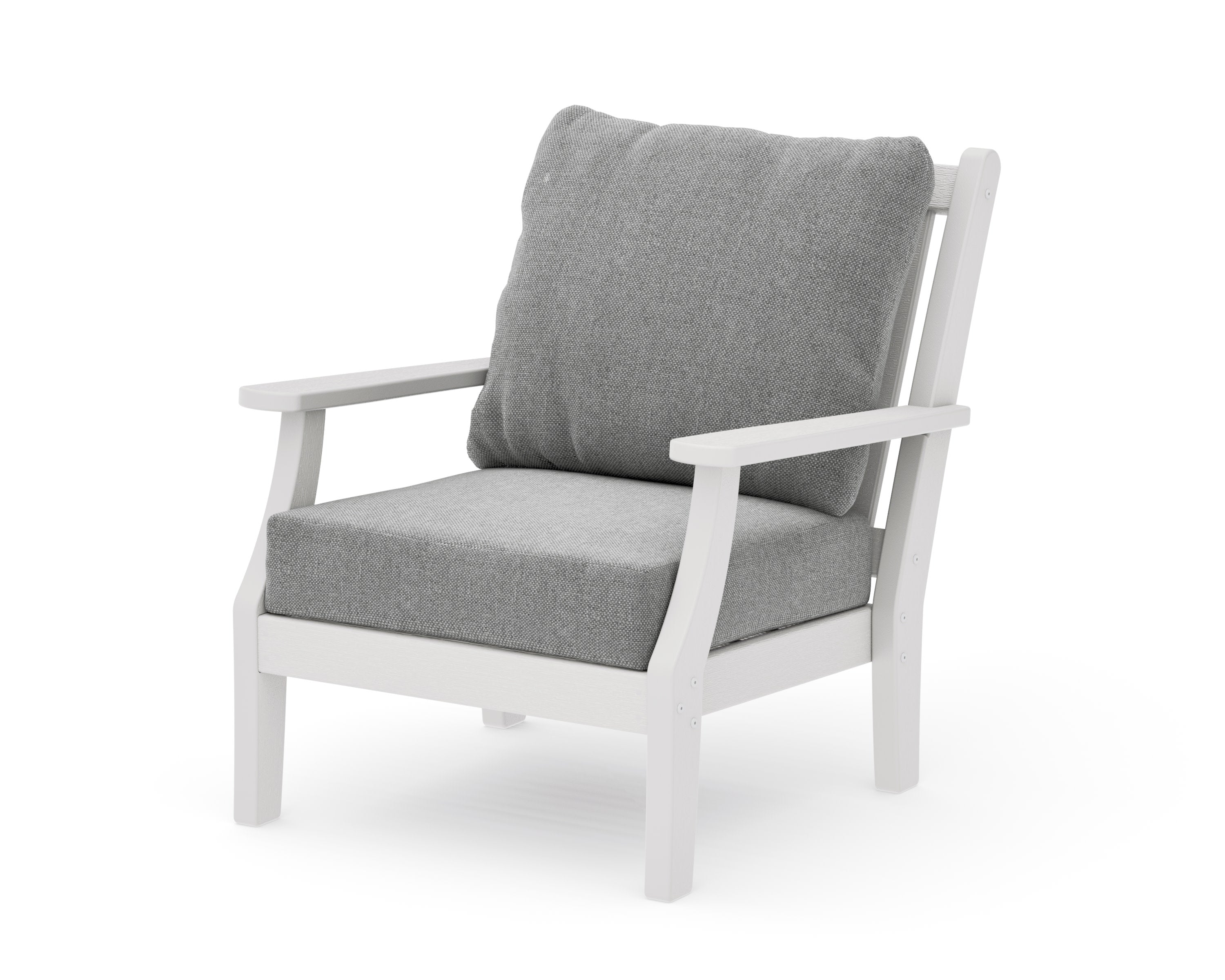 Wovendale Deep Seating Chair in Vintage White / Grey Mist