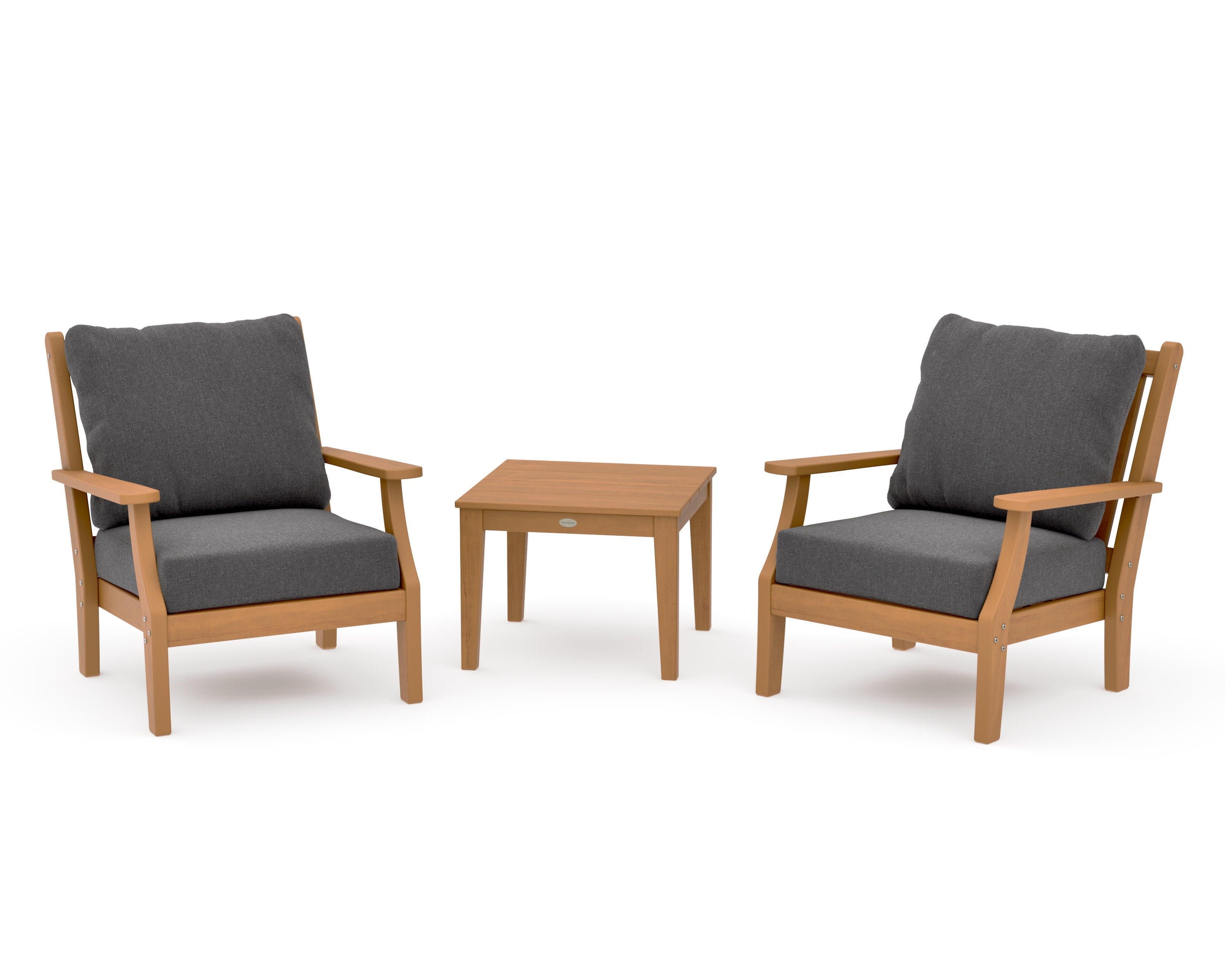 Wovendale 3-Piece Deep Seating Set in Natural / Ash Charcoal