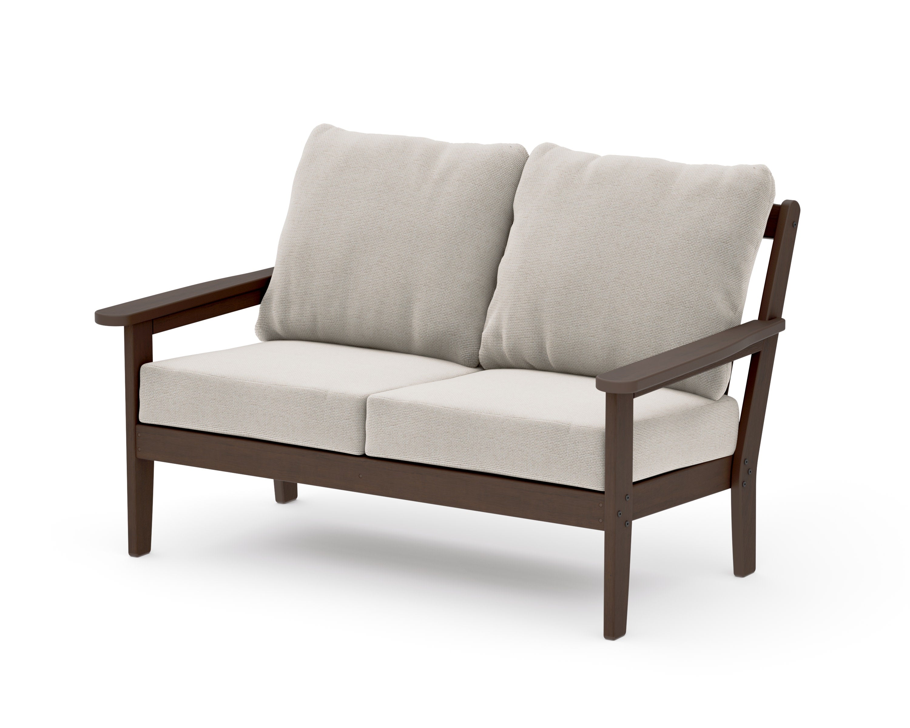 Cottage Deep Seating Loveseat in Kona / Dune Burlap