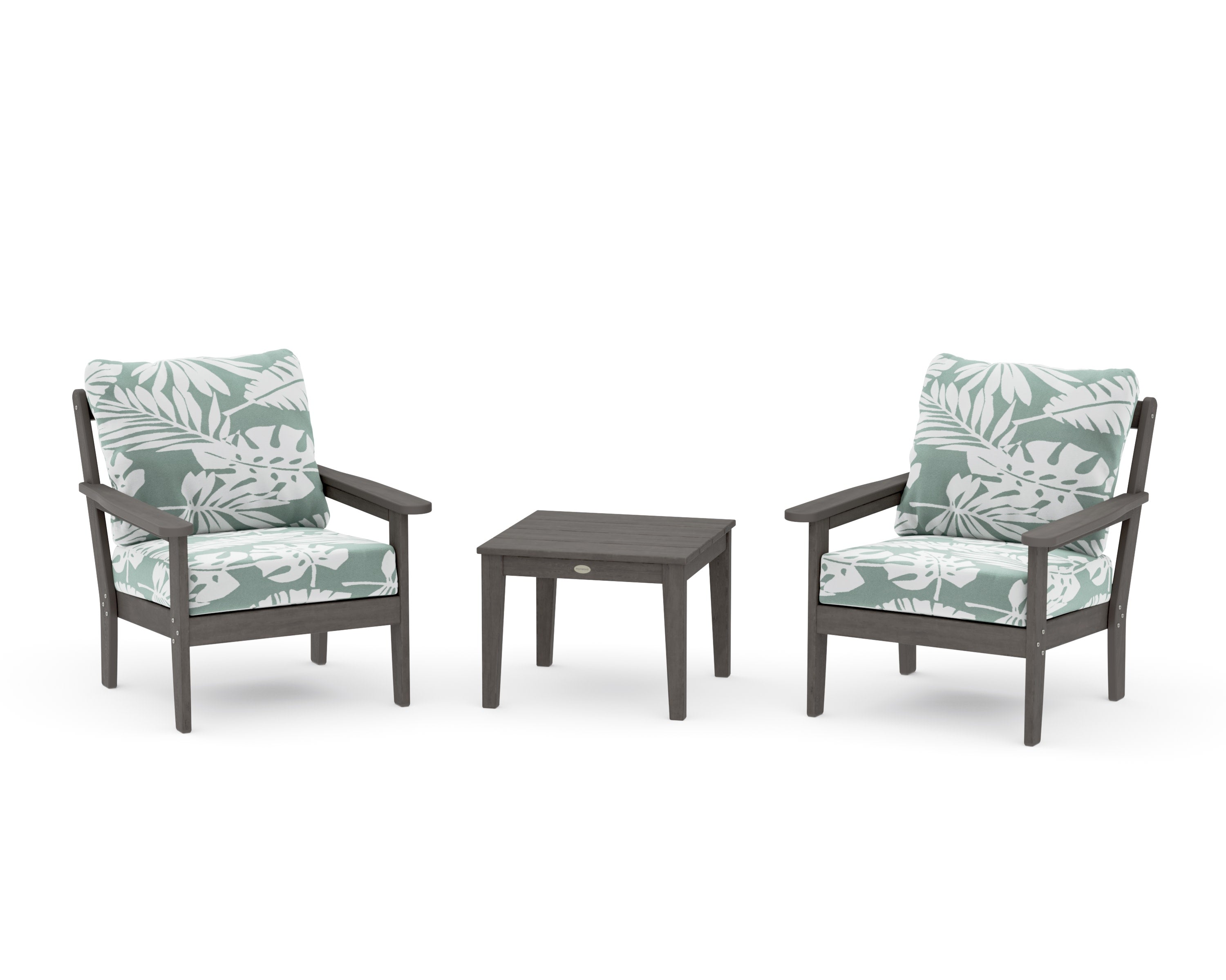Cottage 3-Piece Deep Seating Set in Driftwood / Leaf Glacier Spa