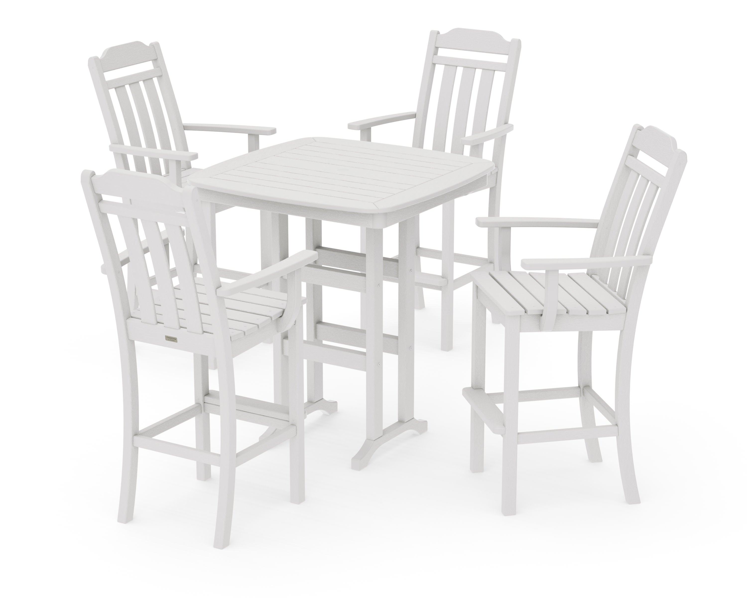 Cottage 5-Piece Bar Set in Vintage White