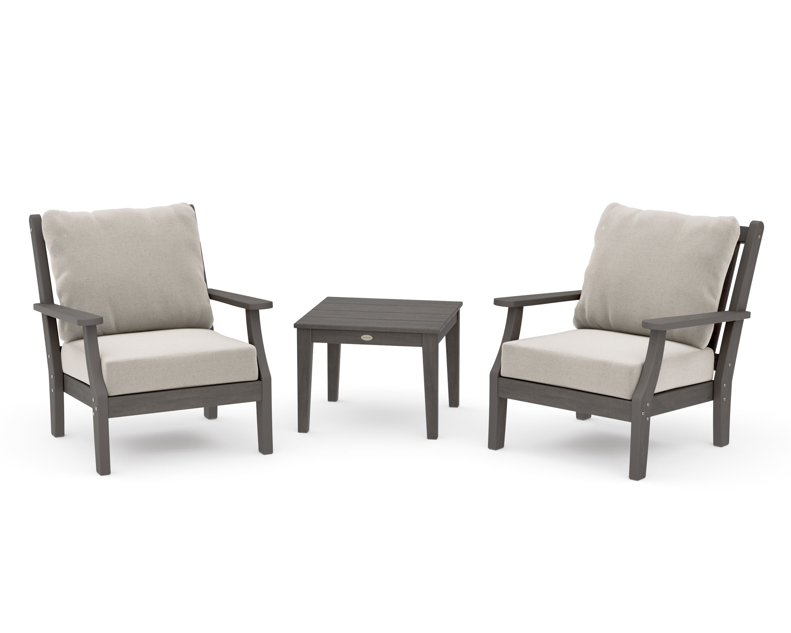 Wovendale 3-Piece Deep Seating Set in Driftwood / Dune Burlap