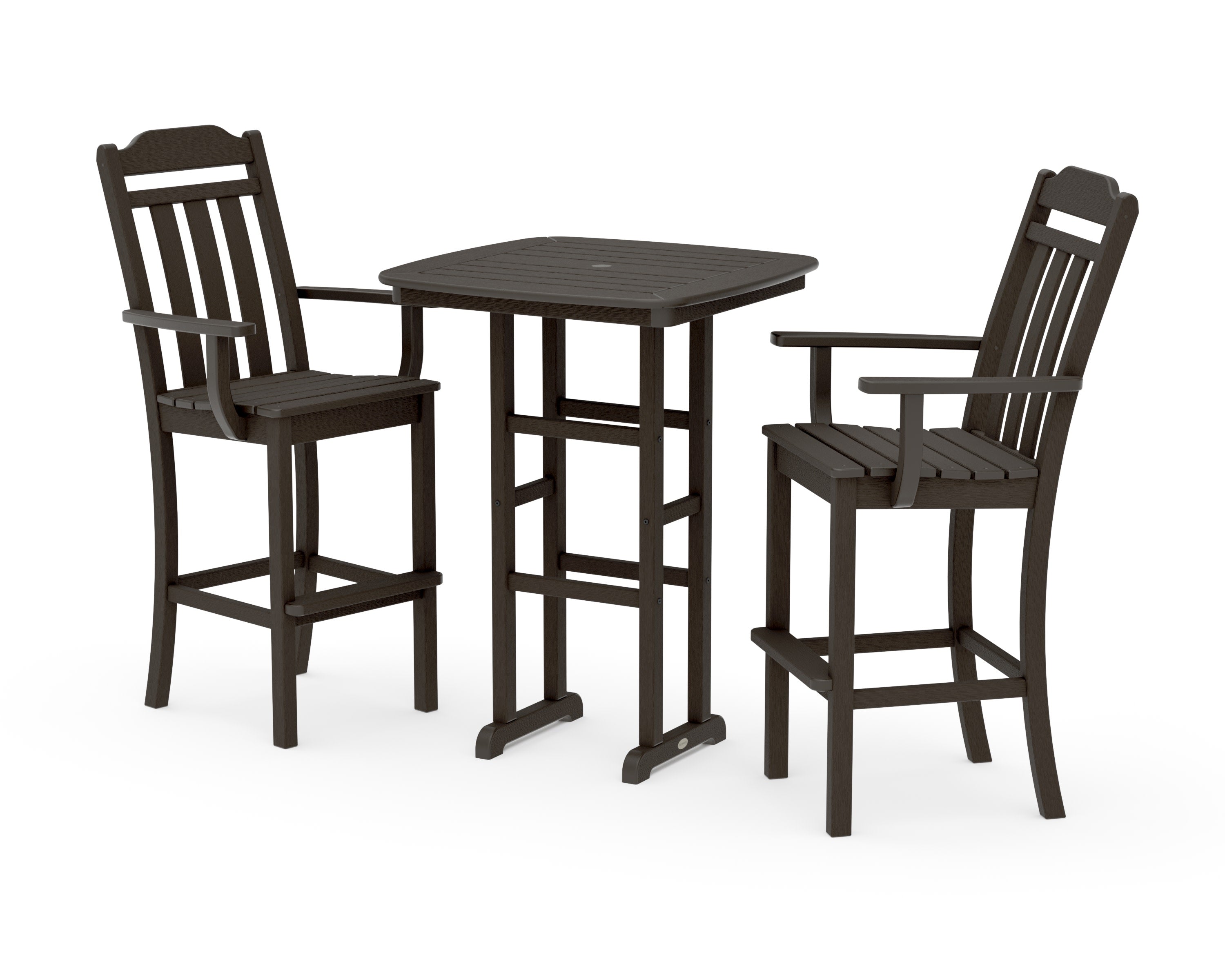 Cottage 3-Piece Bar Set in Vintage Coffee
