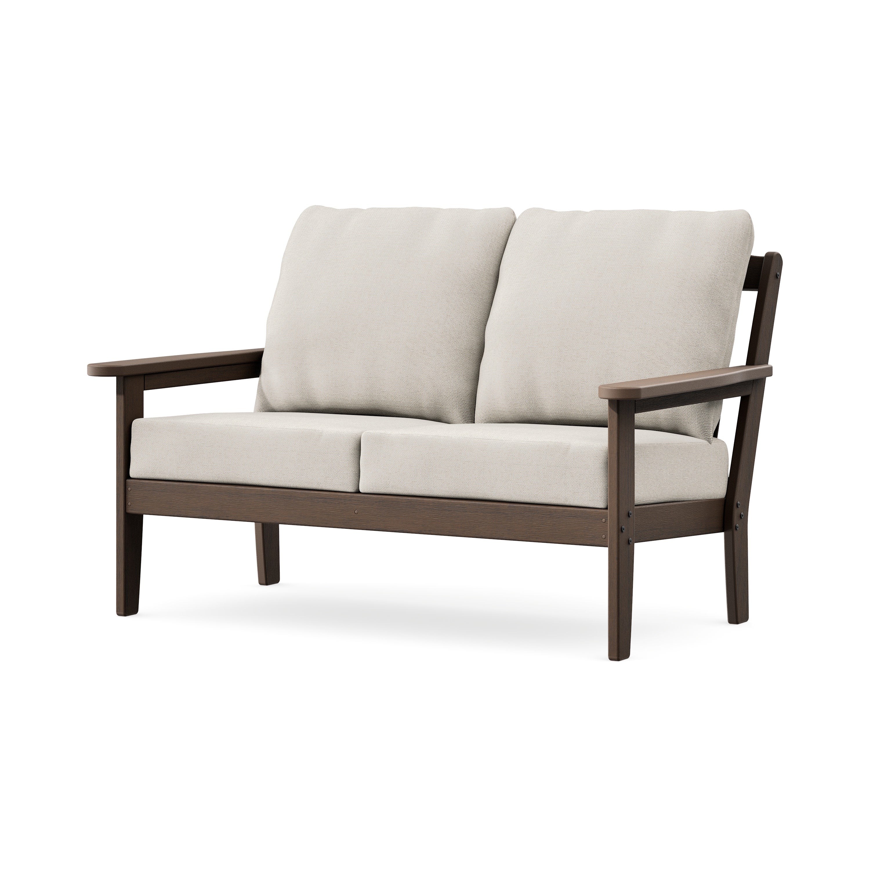 Cottage Deep Seating Loveseat in Kona / Dune Burlap