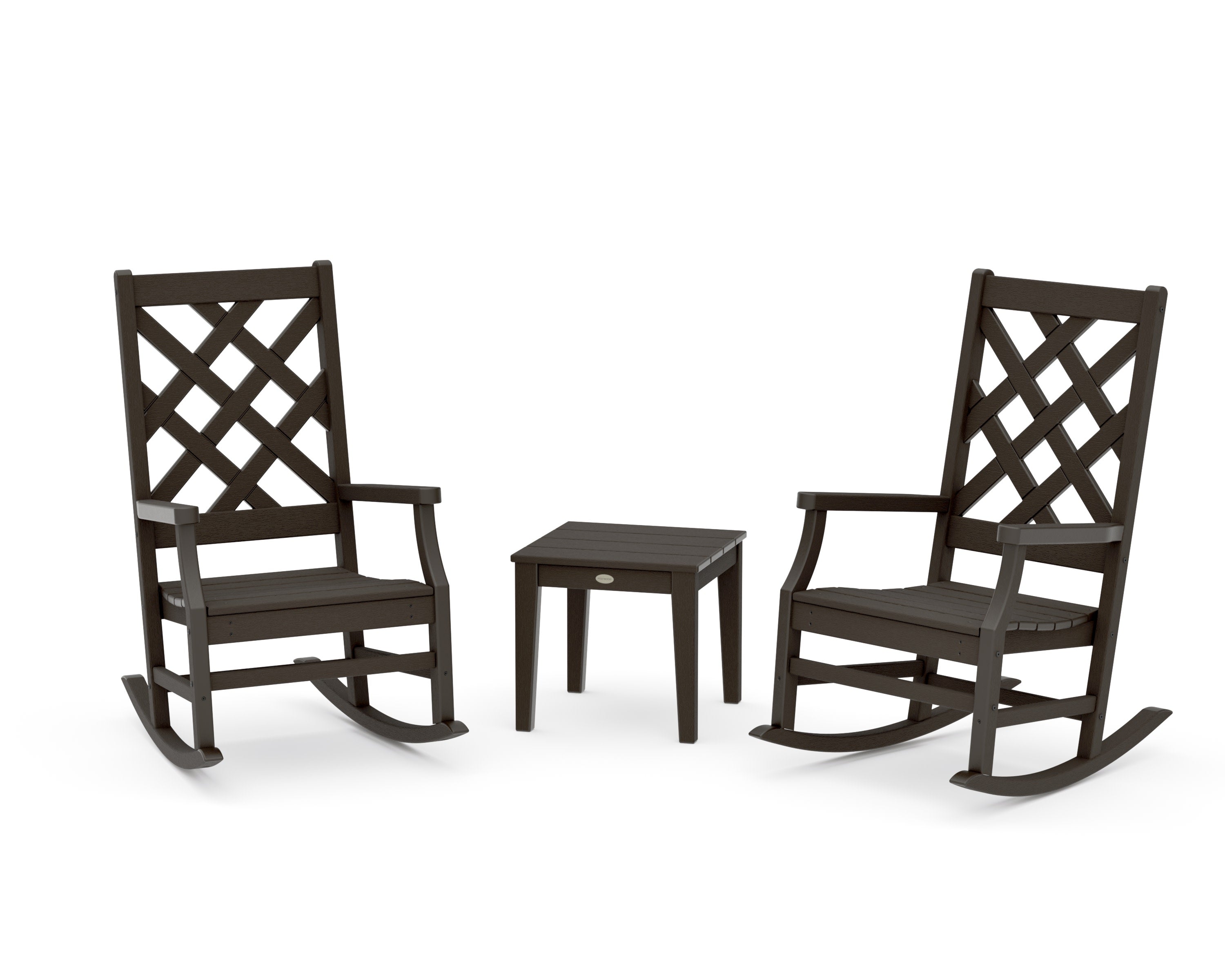 Wovendale 3-Piece Rocking Chair Set in Vintage Coffee