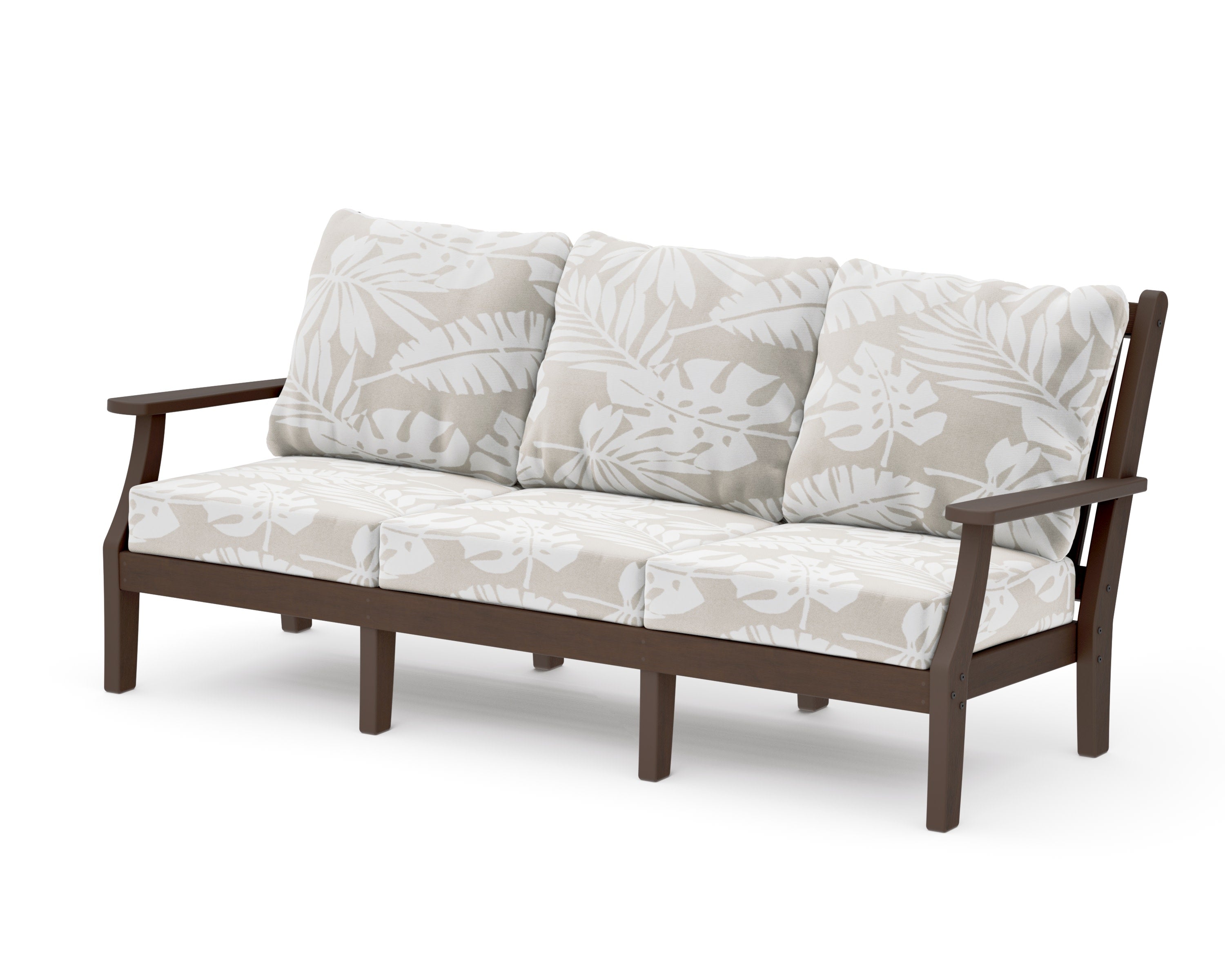 Wovendale Deep Seating Sofa in Kona / Leaf Dune Burlap