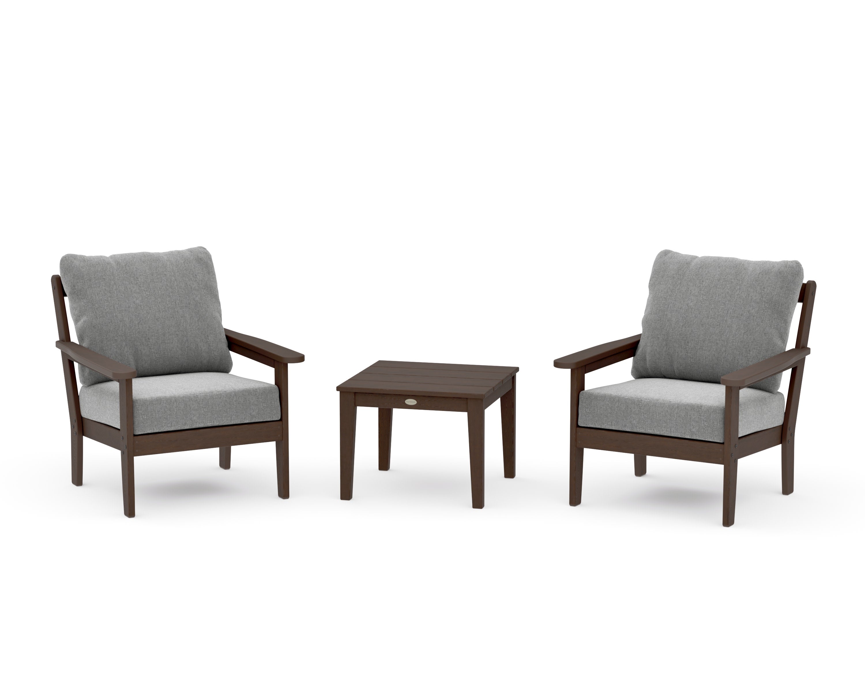 Cottage 3-Piece Deep Seating Set in Kona / Grey Mist