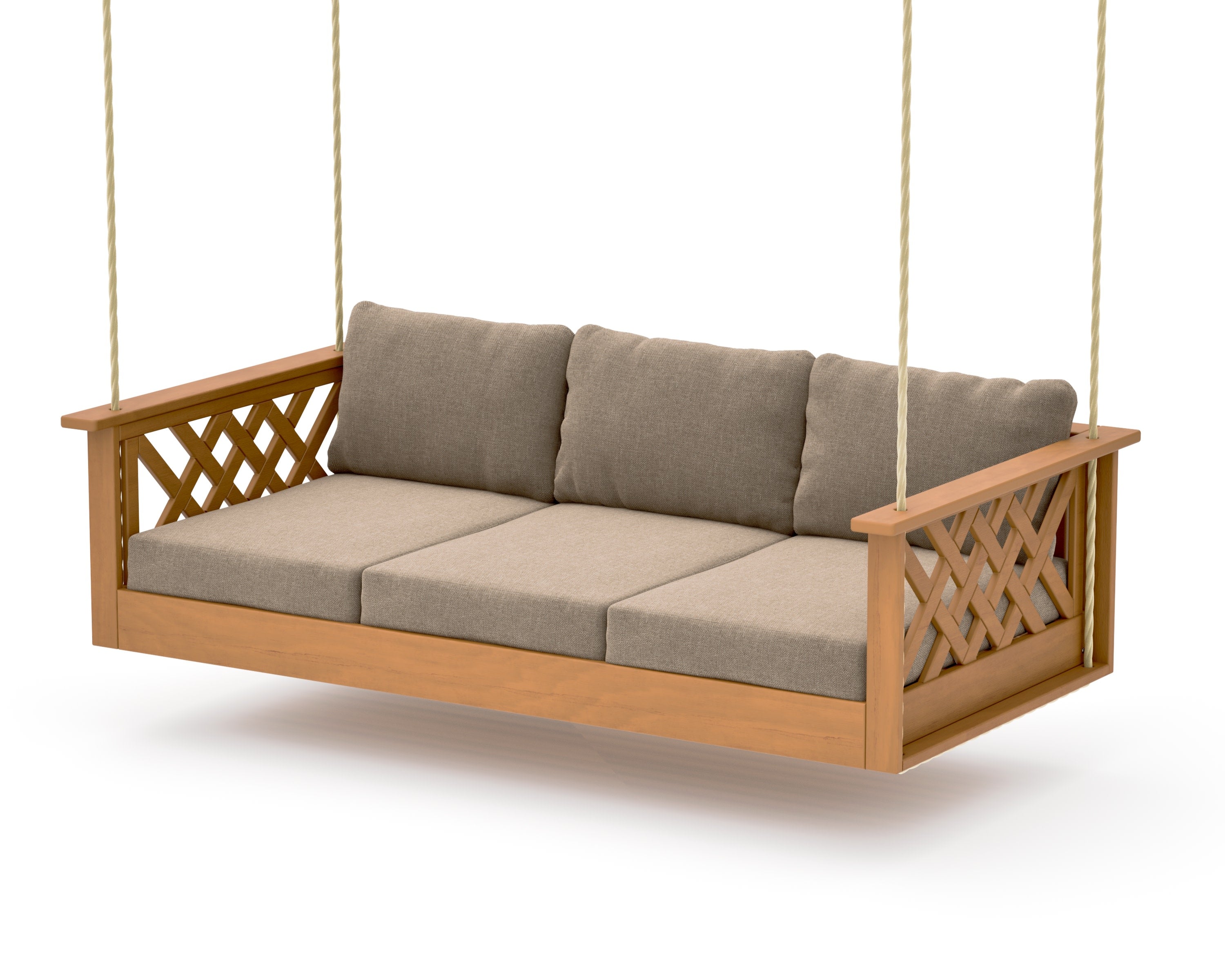 Wovendale Daybed Swing in Natural / Spiced Burlap