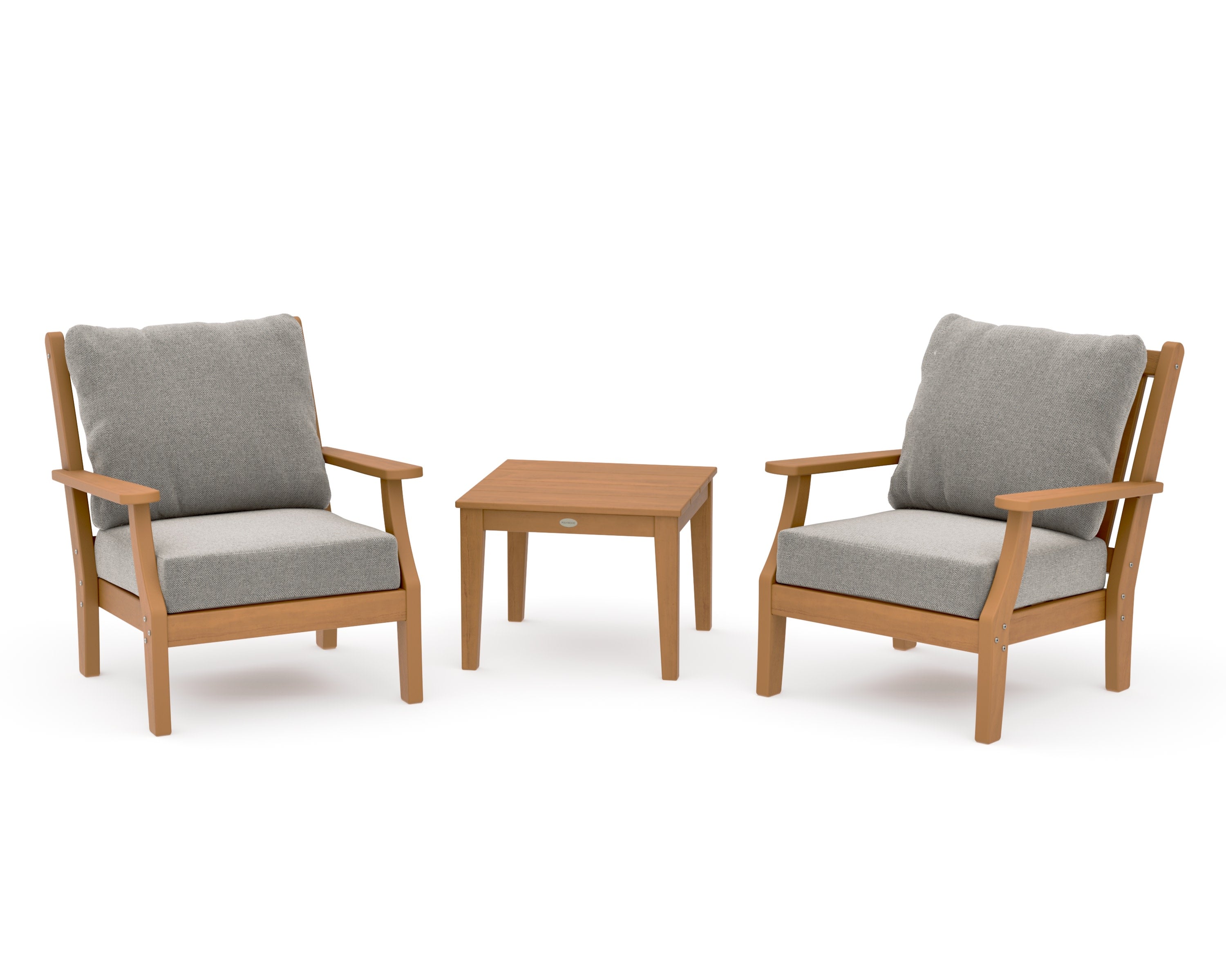 Wovendale 3-Piece Deep Seating Set in Natural / Weathered Tweed