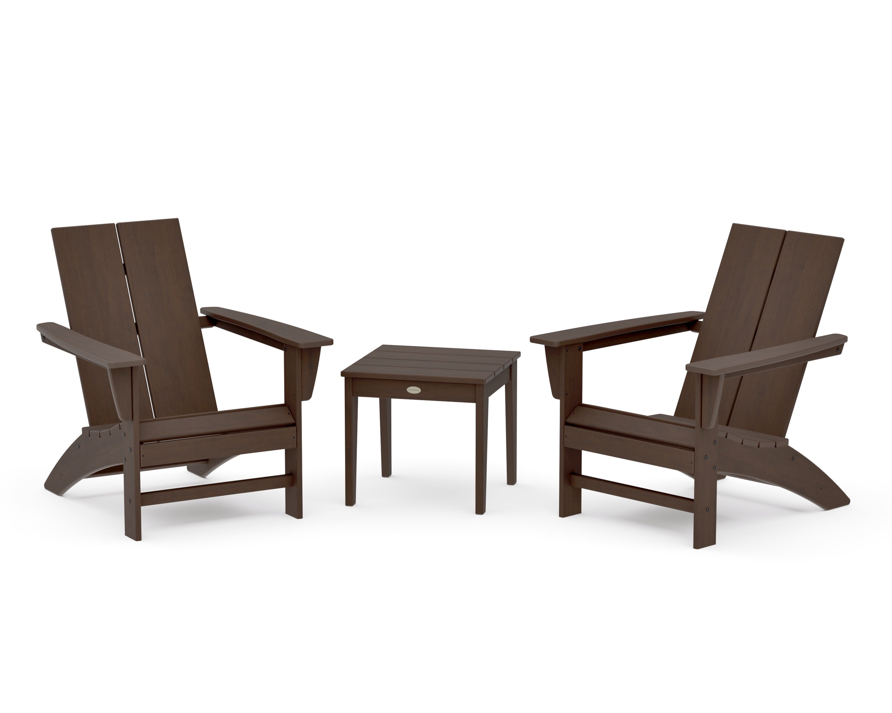 Cottage Modern Adirondack Chair 3-Piece Set in Kona