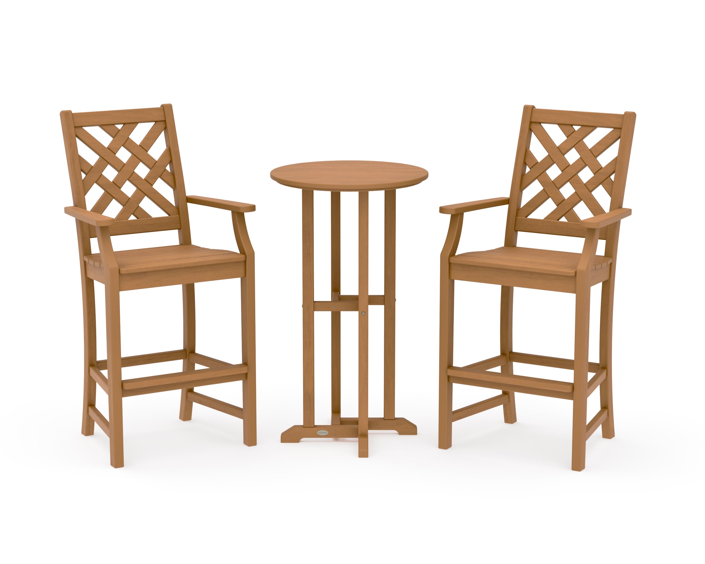 Wovendale 3-Piece Farmhouse Bar Set in Natural