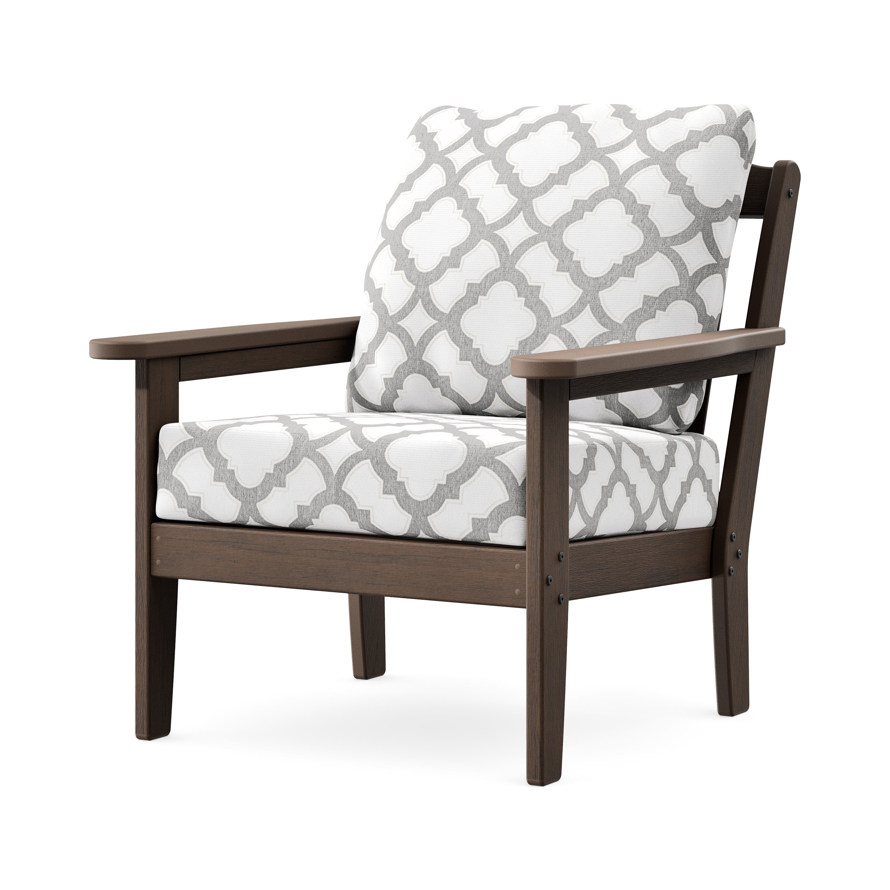 Cottage Deep Seating Chair in Kona / Trellis Grey Mist