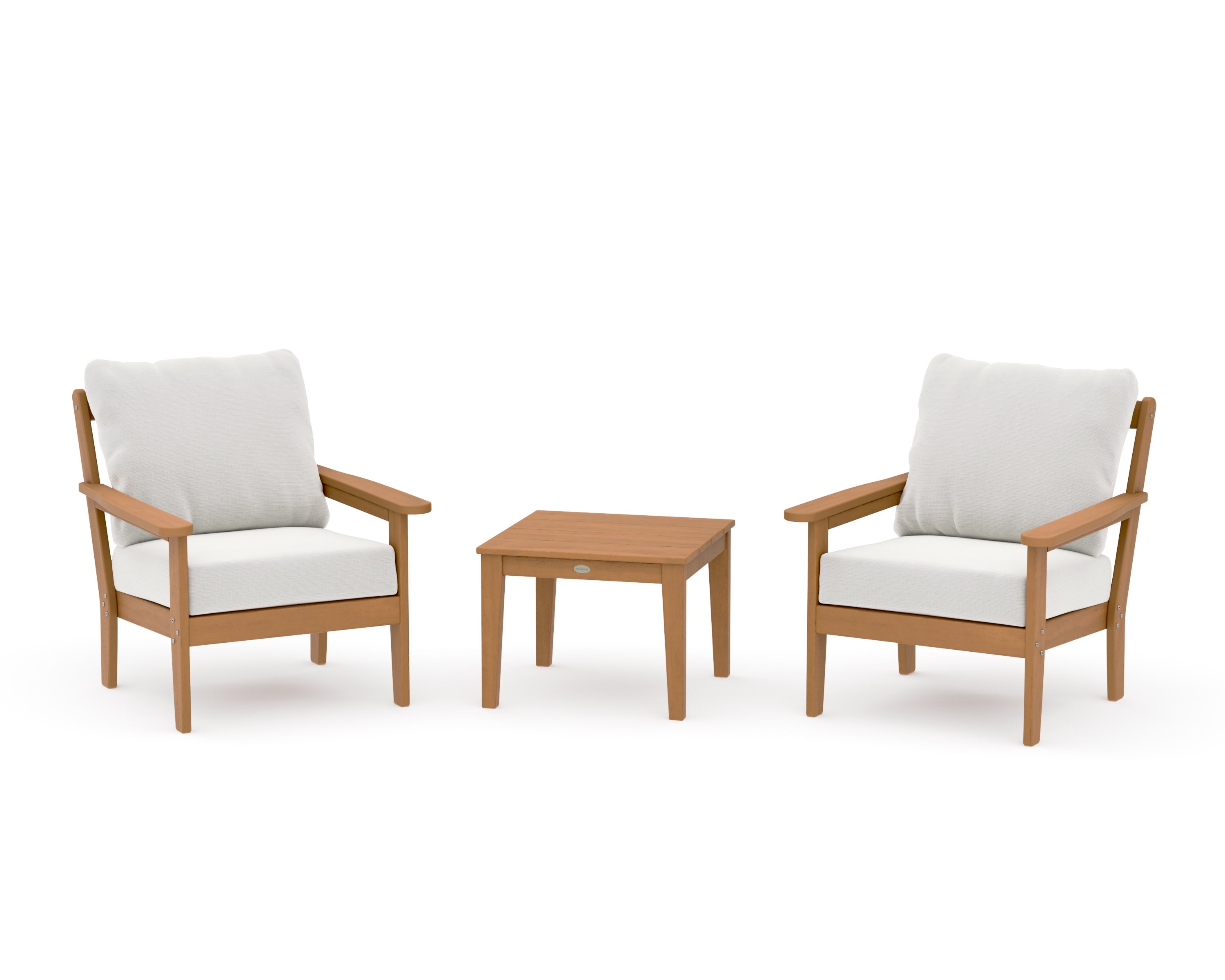 Cottage 3-Piece Deep Seating Set in Natural / Natural Linen