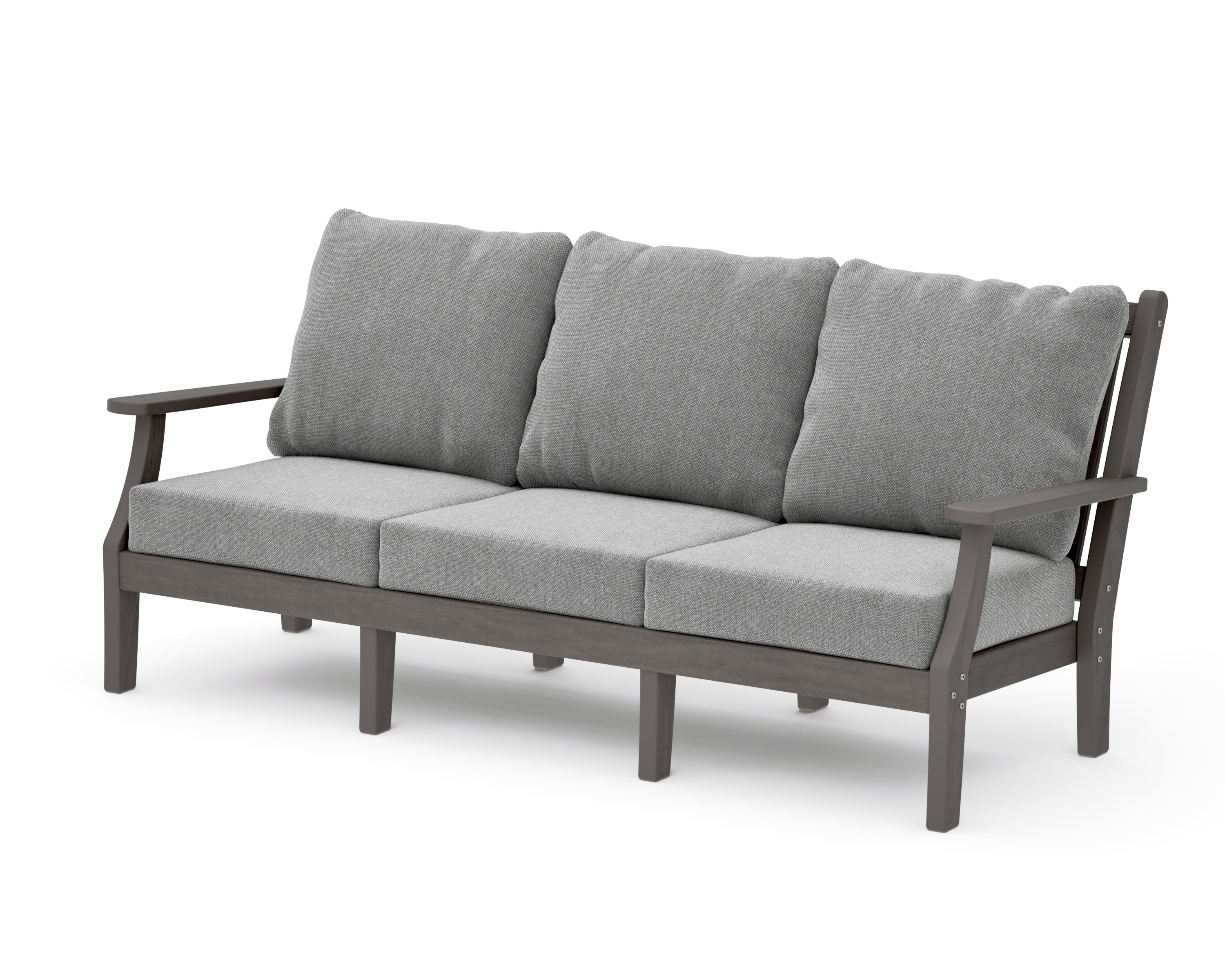 Wovendale Deep Seating Sofa in Driftwood / Grey Mist