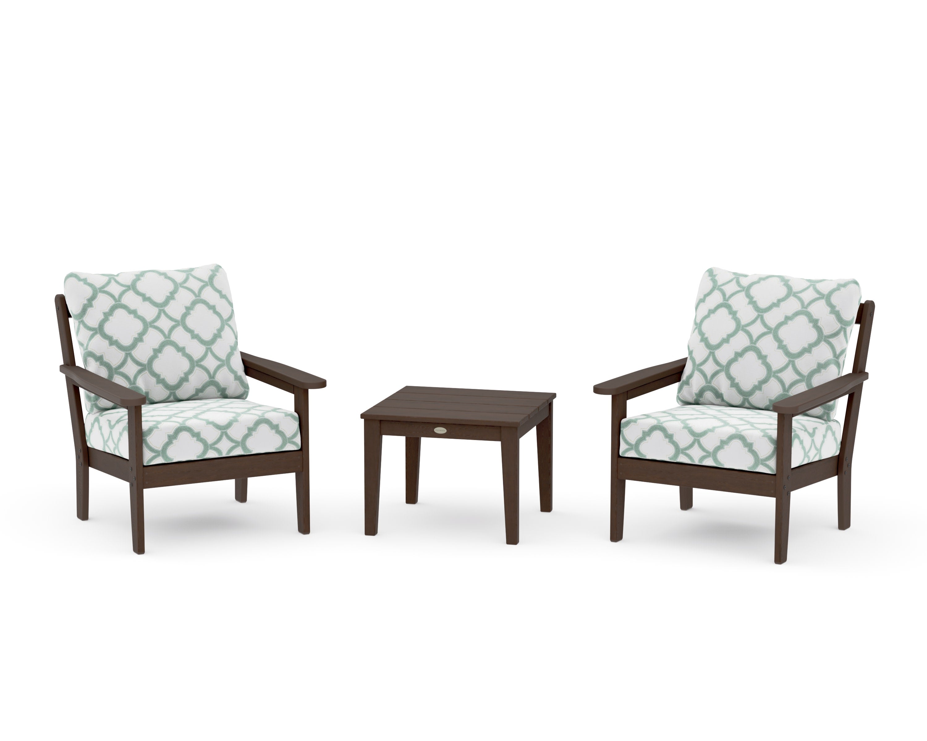 Cottage 3-Piece Deep Seating Set in Kona / Trellis Glacier Spa
