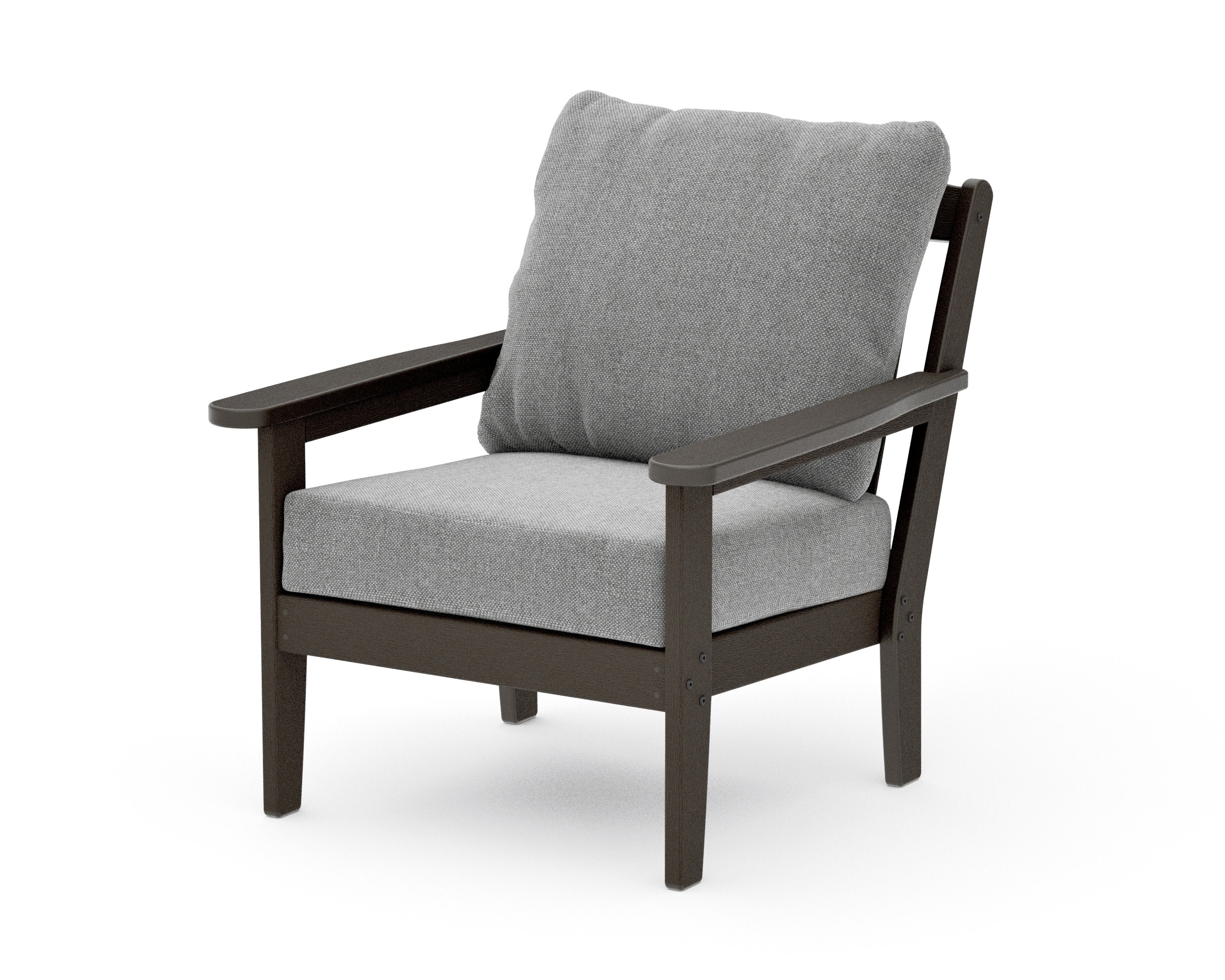 Cottage Deep Seating Chair in Vintage Coffee / Grey Mist