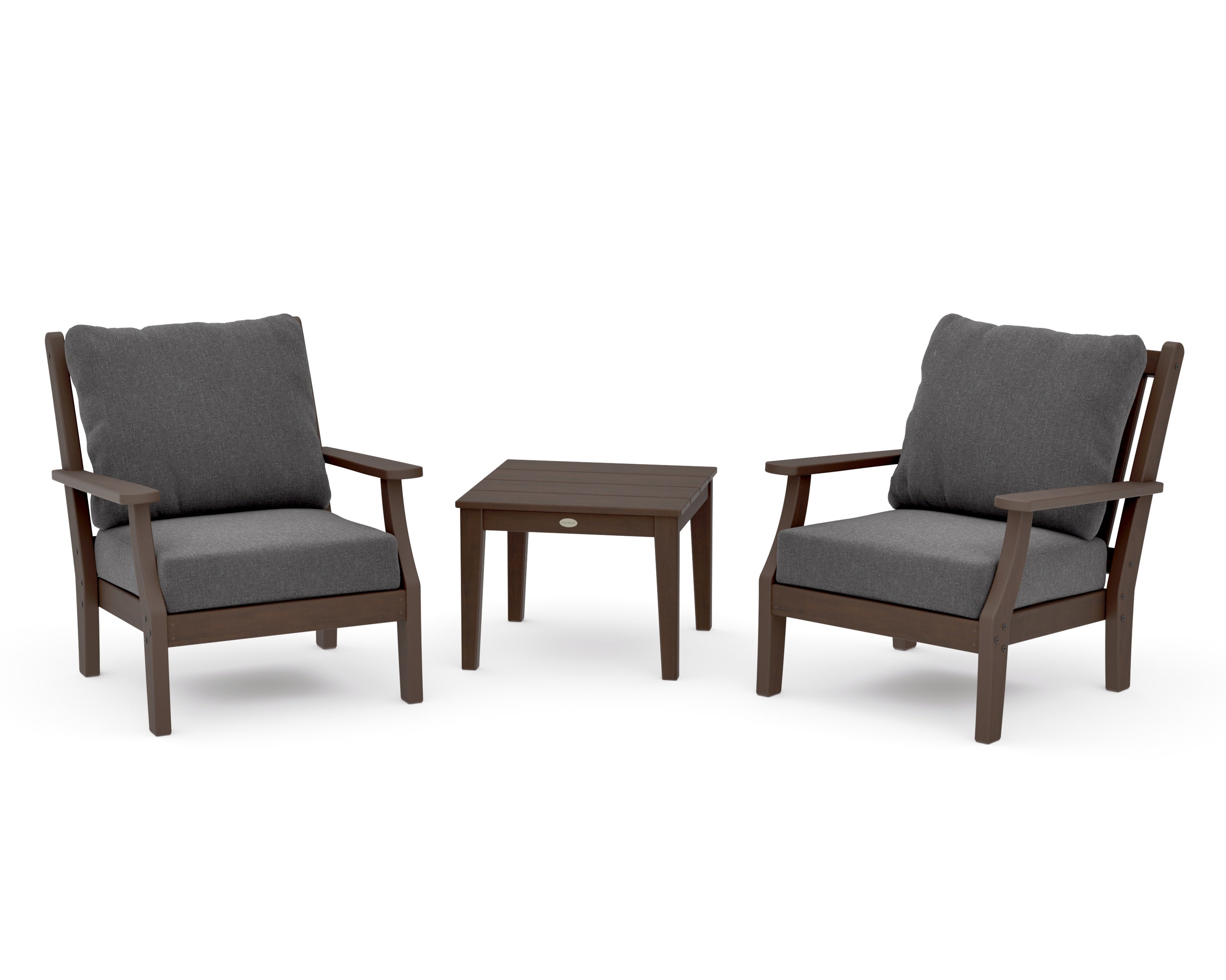 Wovendale 3-Piece Deep Seating Set in Kona / Ash Charcoal