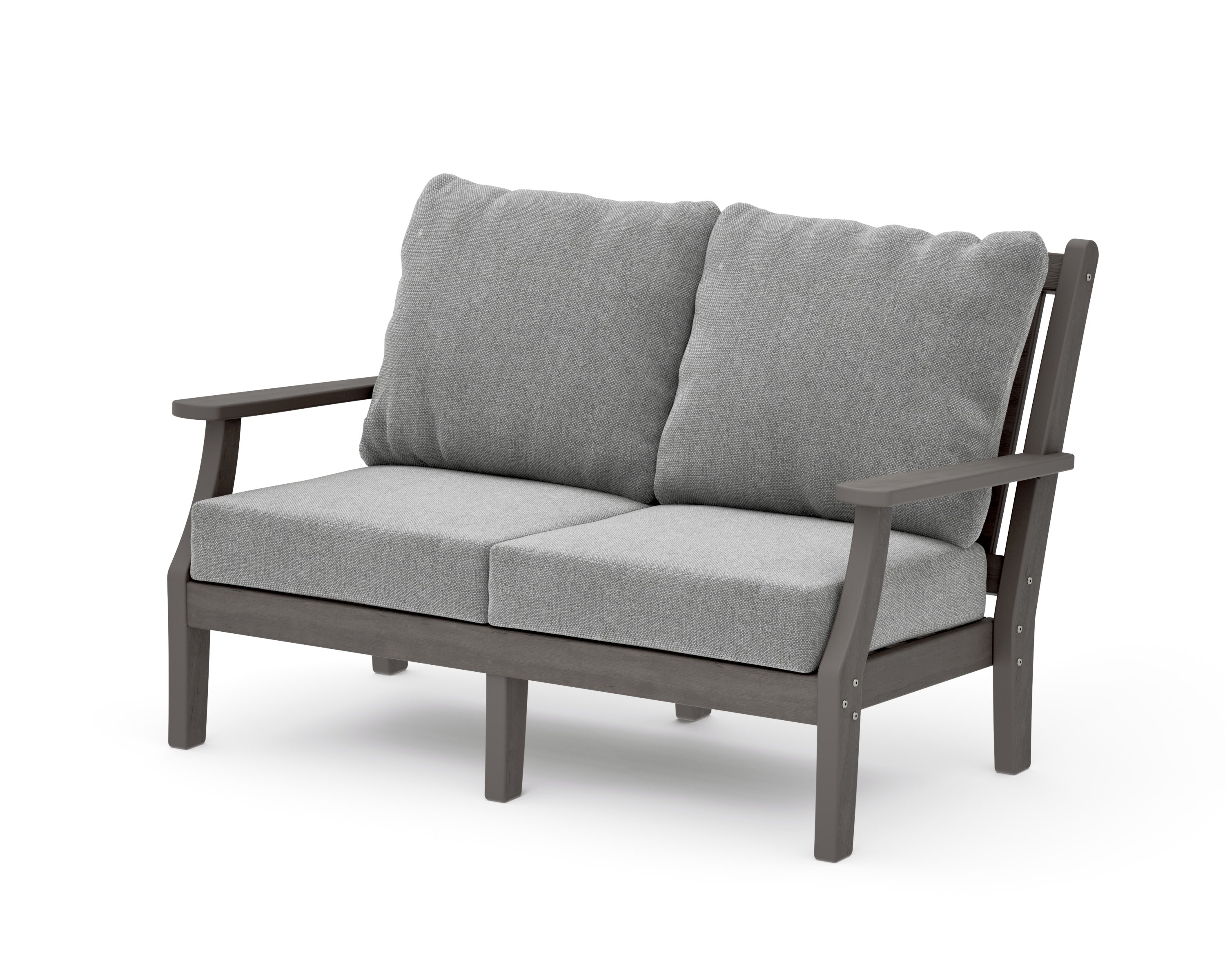 Wovendale Deep Seating Loveseat in Driftwood / Grey Mist