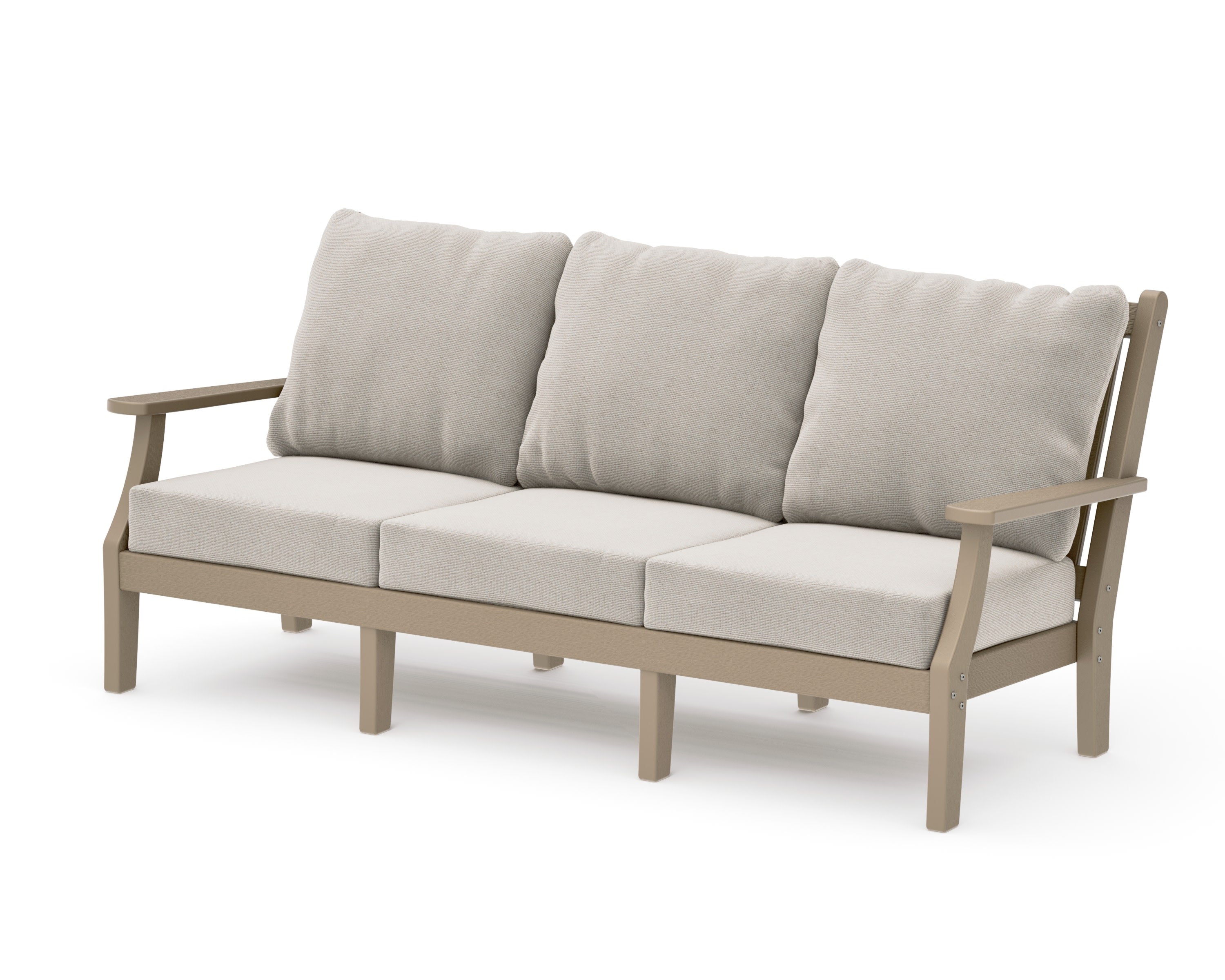 Wovendale Deep Seating Sofa in Vintage Sahara / Dune Burlap