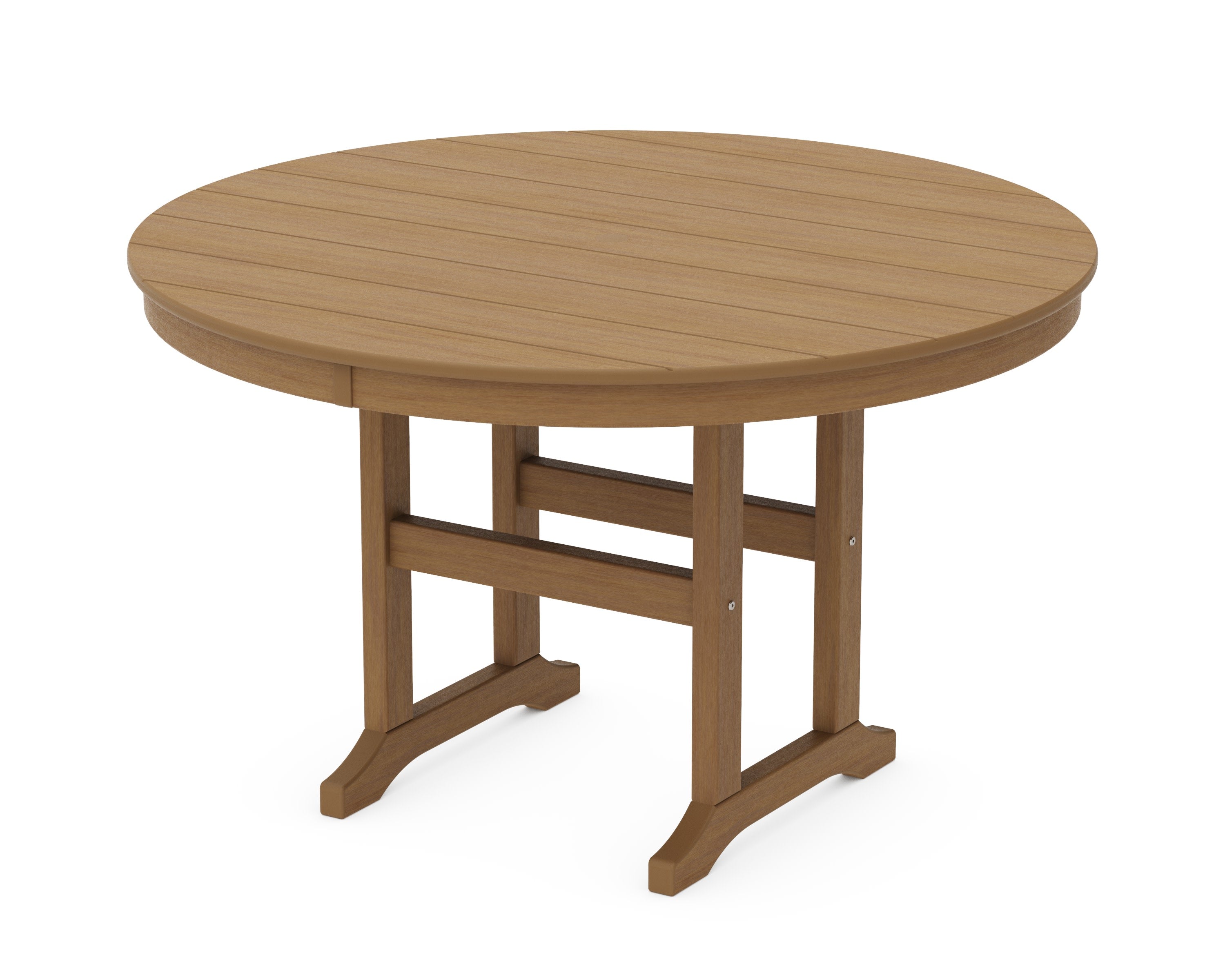 48" Round Farmhouse Dining Table in Natural
