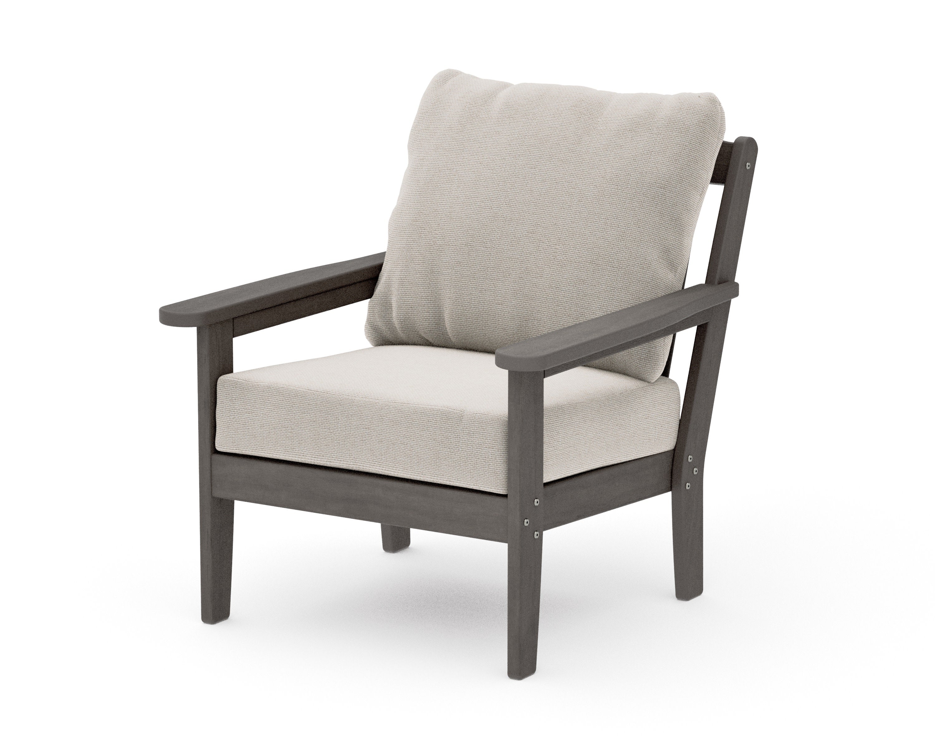 Cottage Deep Seating Chair in Driftwood / Dune Burlap