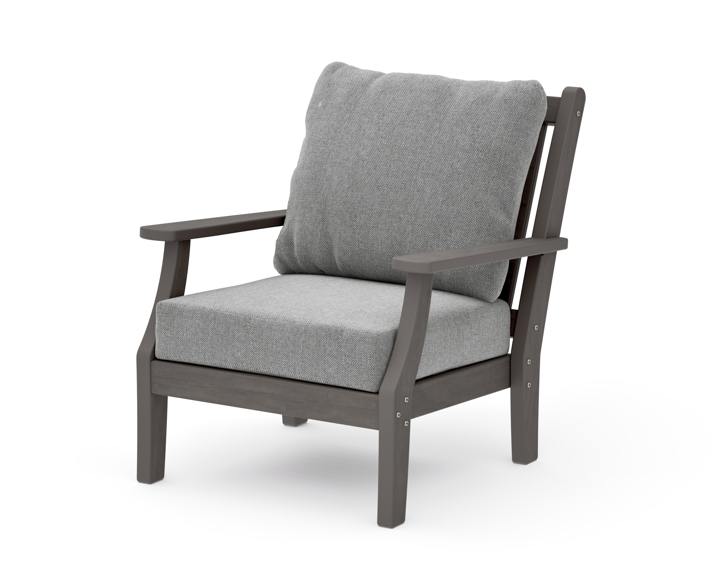 Wovendale Deep Seating Chair in Driftwood / Grey Mist