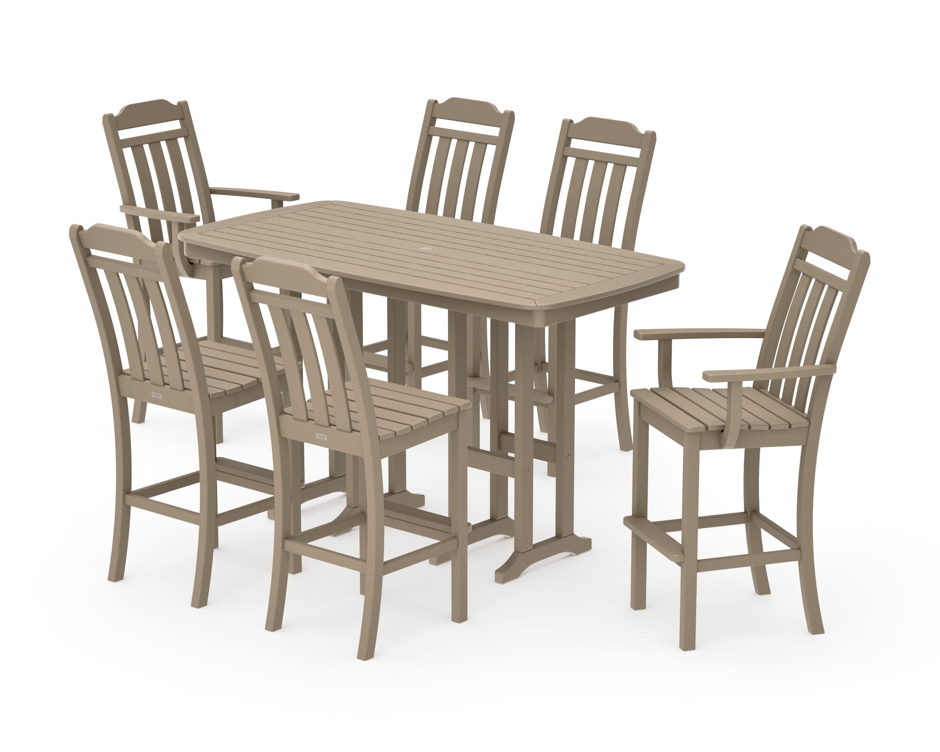 Cottage 7-Piece Bar Set in Vintage Sahara