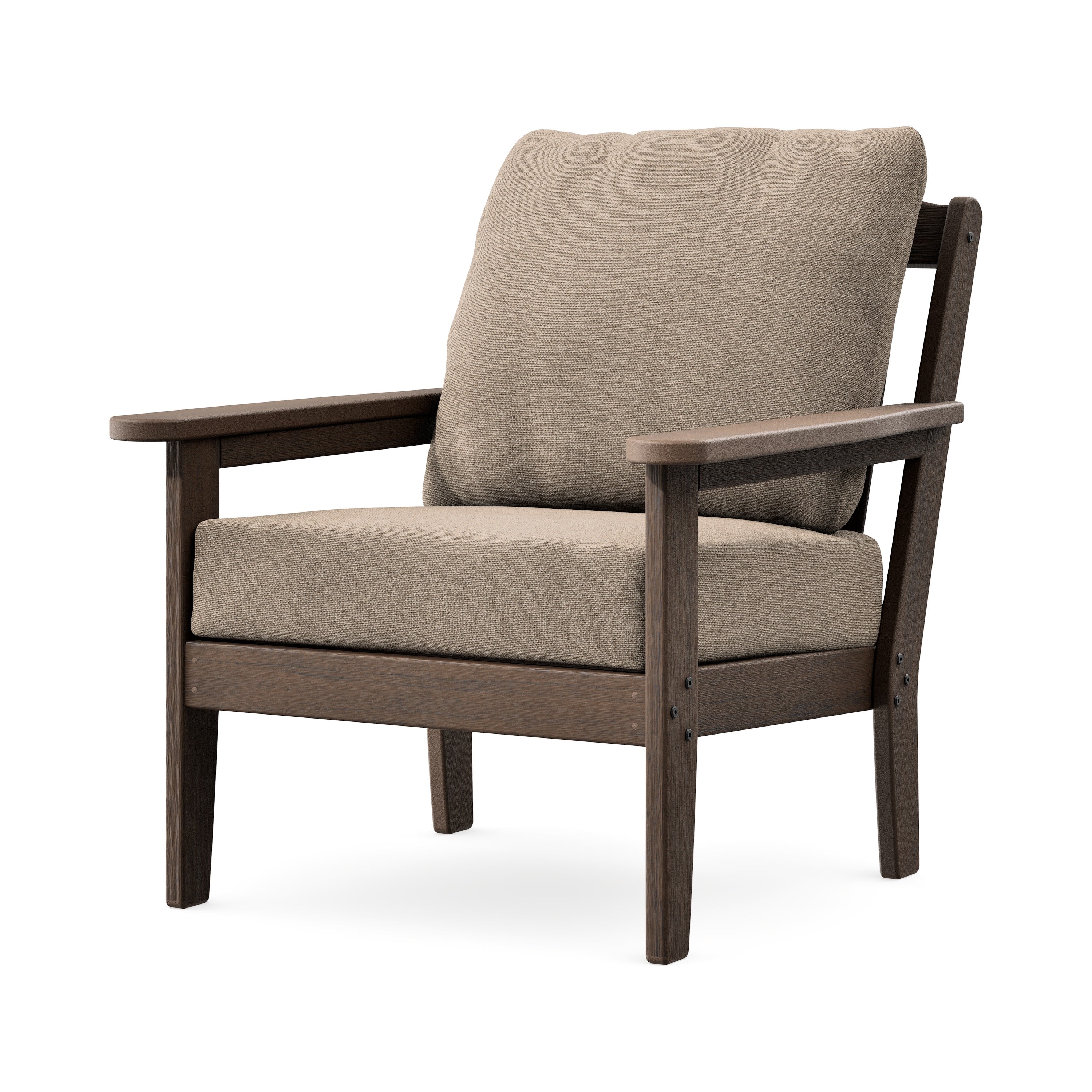 Cottage Deep Seating Chair in Kona / Spiced Burlap