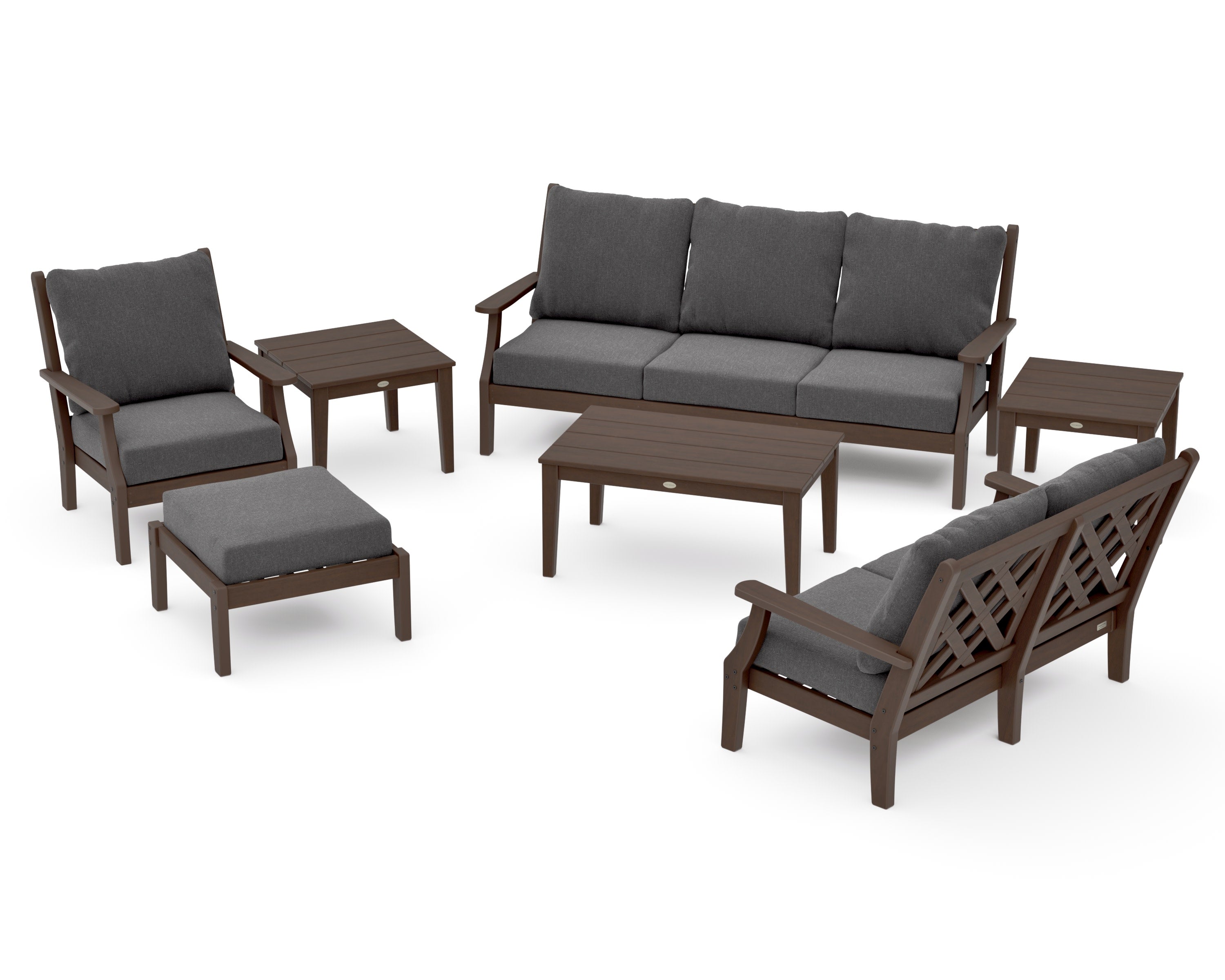 Wovendale 7-Piece Deep Seating Set in Kona / Ash Charcoal