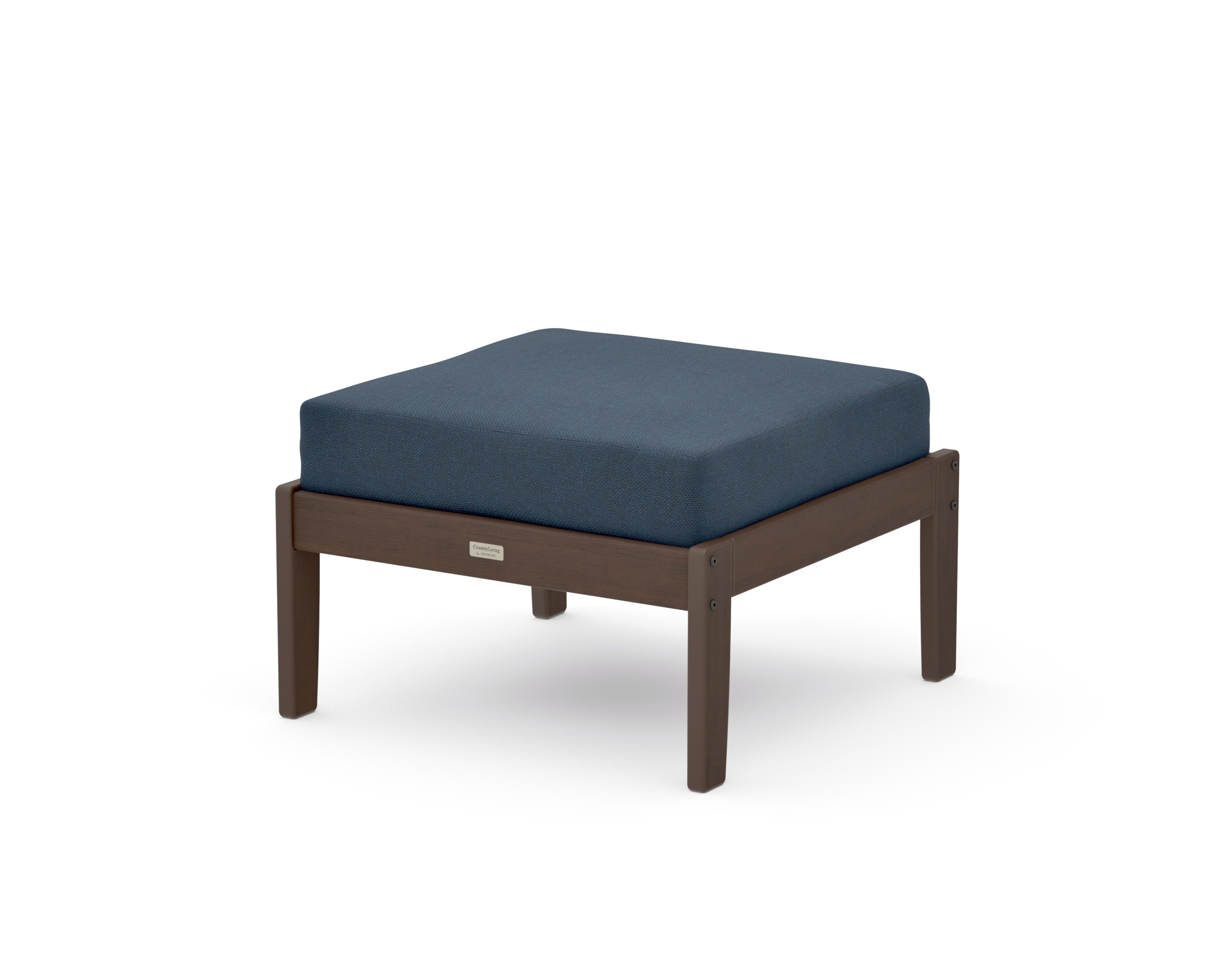 Cottage Deep Seating Ottoman in Kona / Marine Indigo