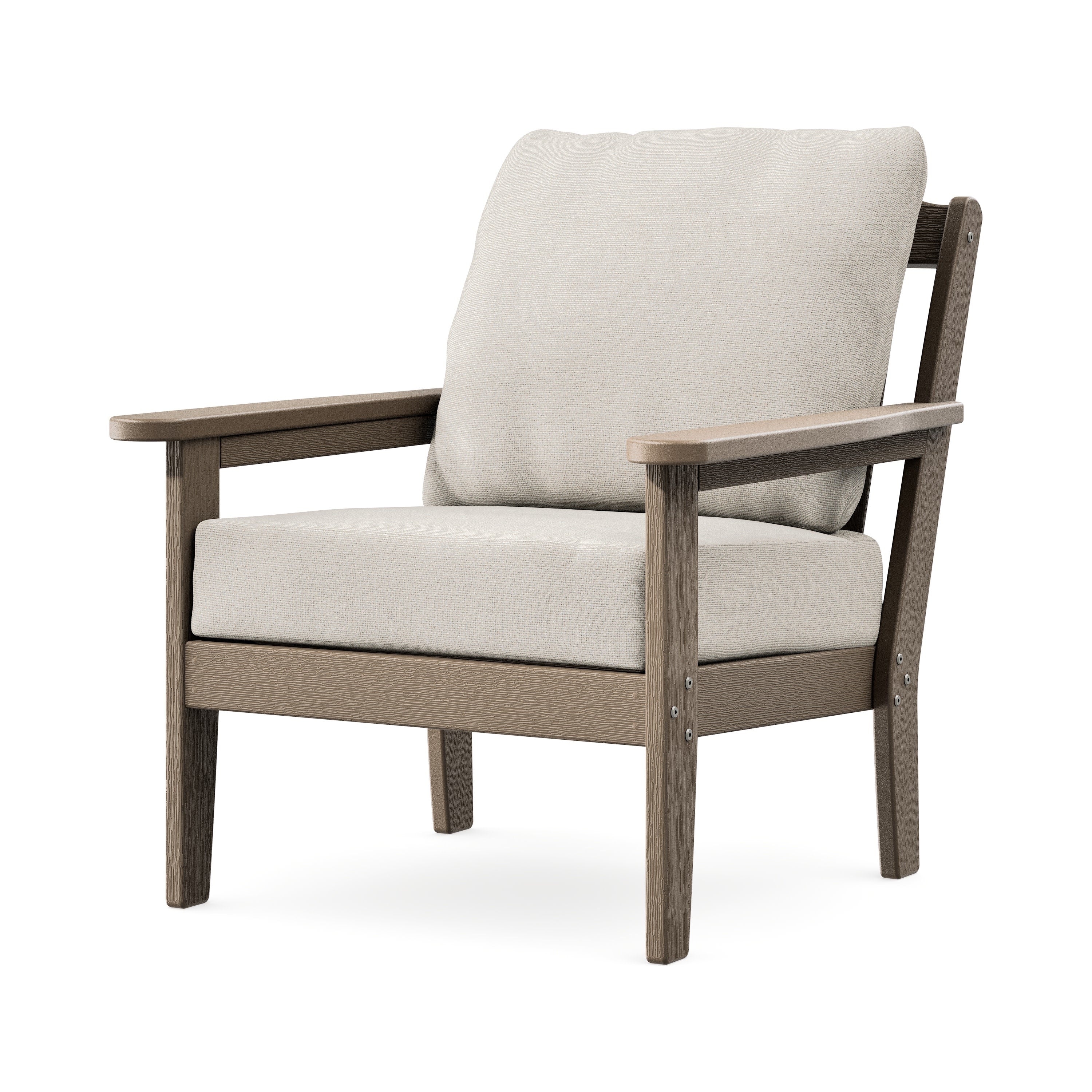 Cottage Deep Seating Chair in Vintage Sahara / Dune Burlap