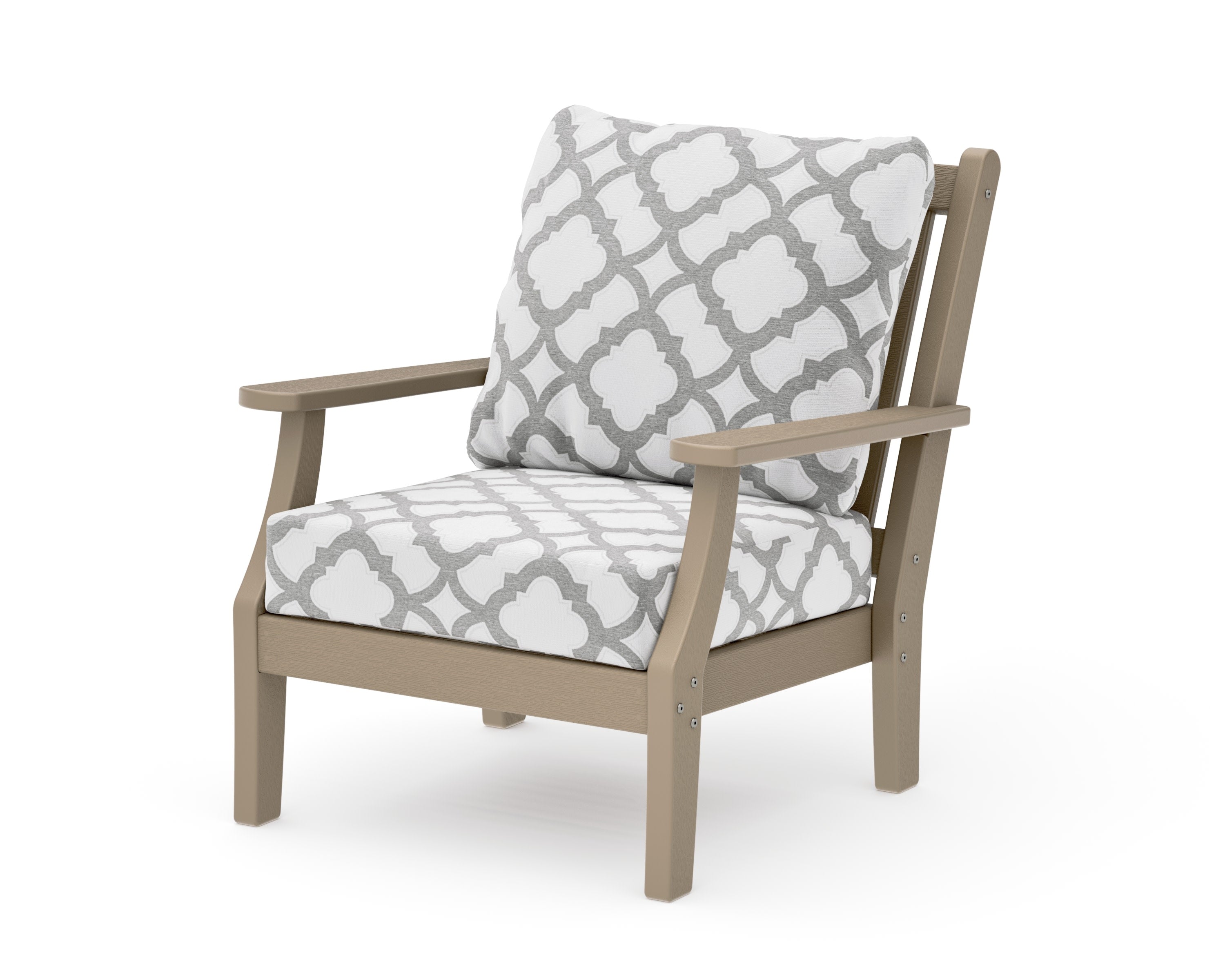 Wovendale Deep Seating Chair in Vintage Sahara / Trellis Grey Mist