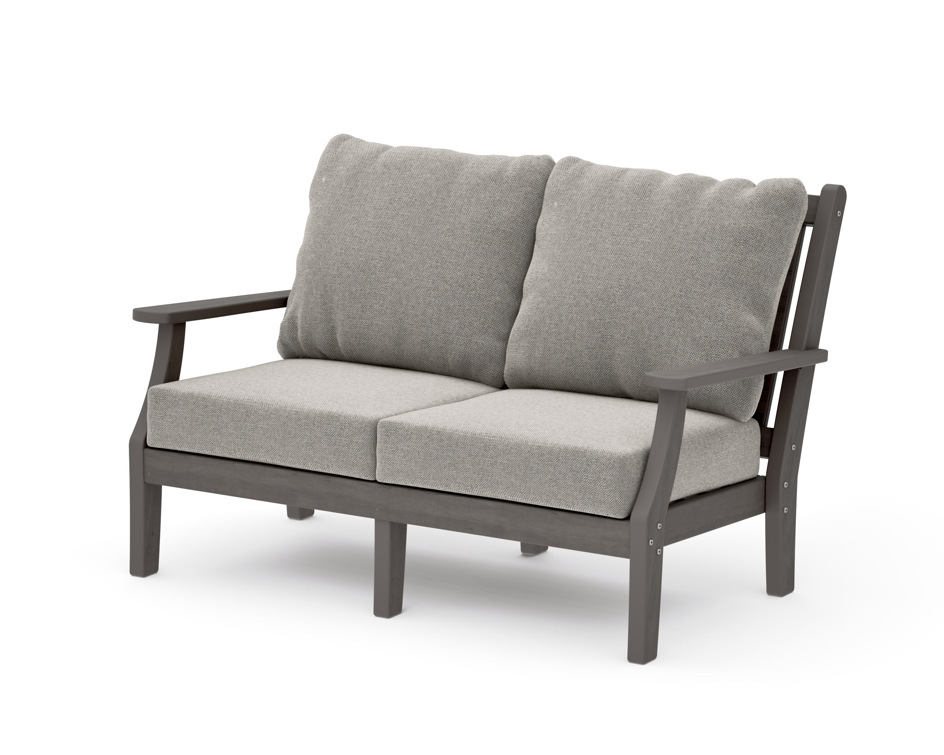 Wovendale Deep Seating Loveseat in Driftwood / Weathered Tweed