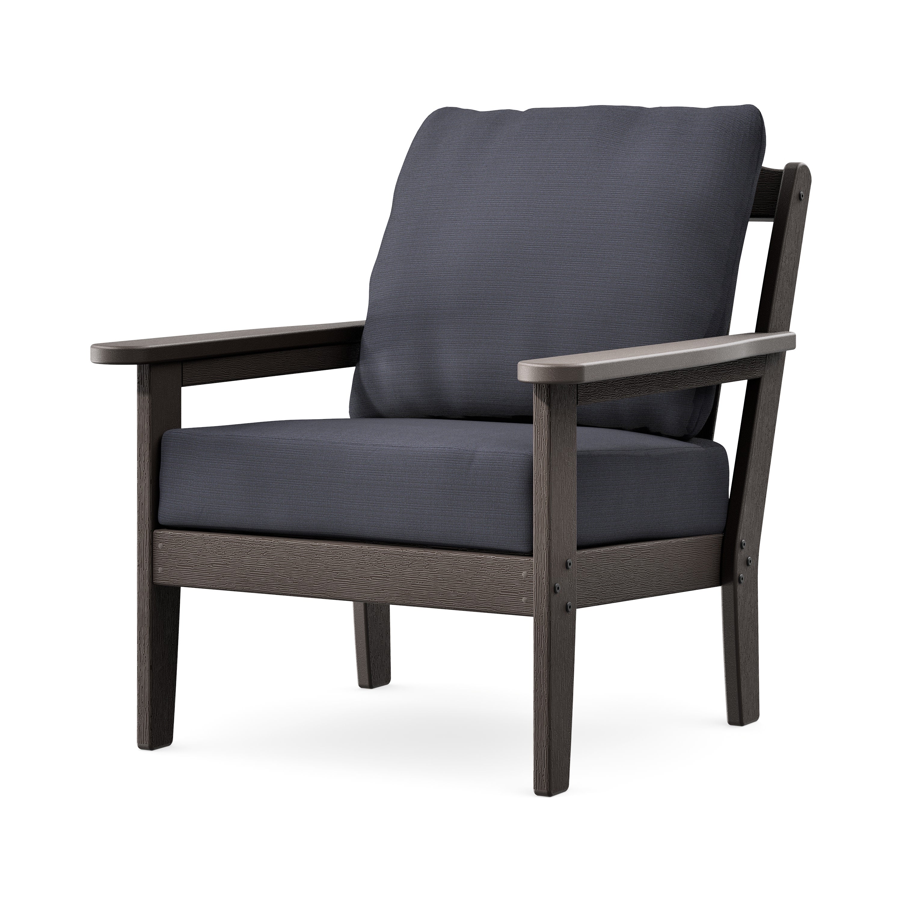Cottage Deep Seating Chair in Vintage Coffee / Midnight Linen