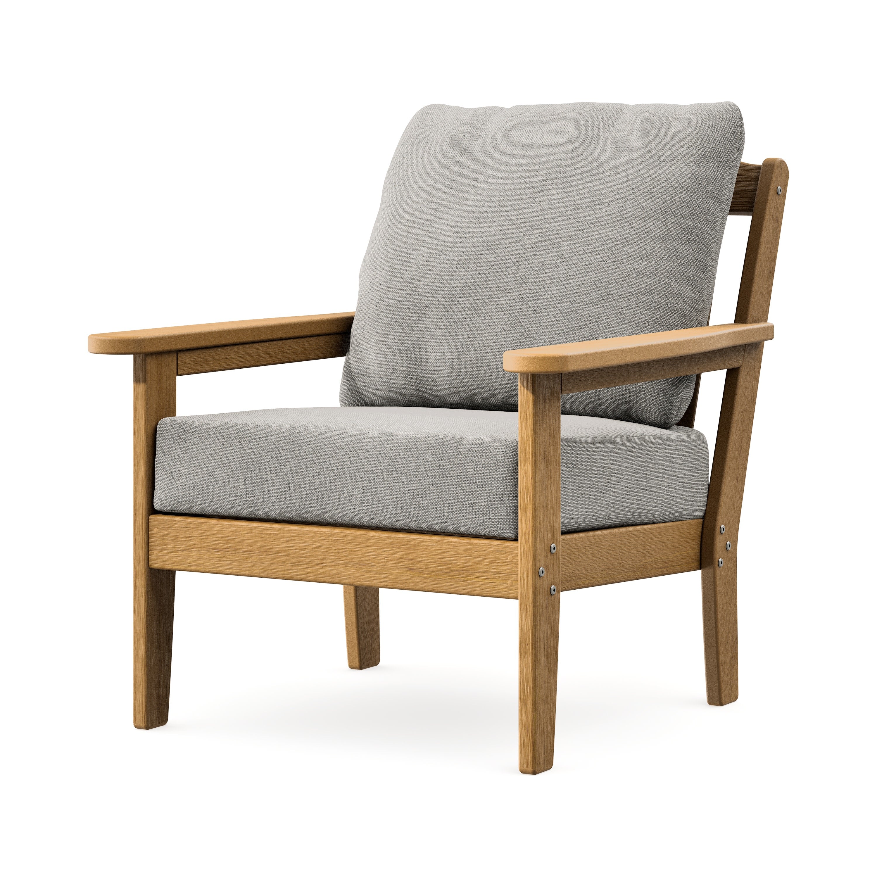 Cottage Deep Seating Chair in Natural / Weathered Tweed
