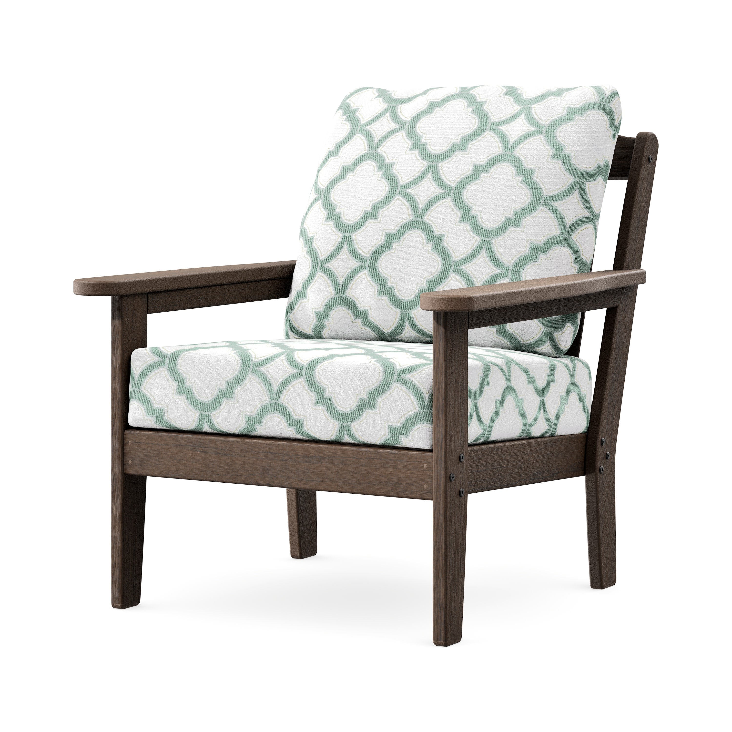 Cottage Deep Seating Chair in Kona / Trellis Glacier Spa