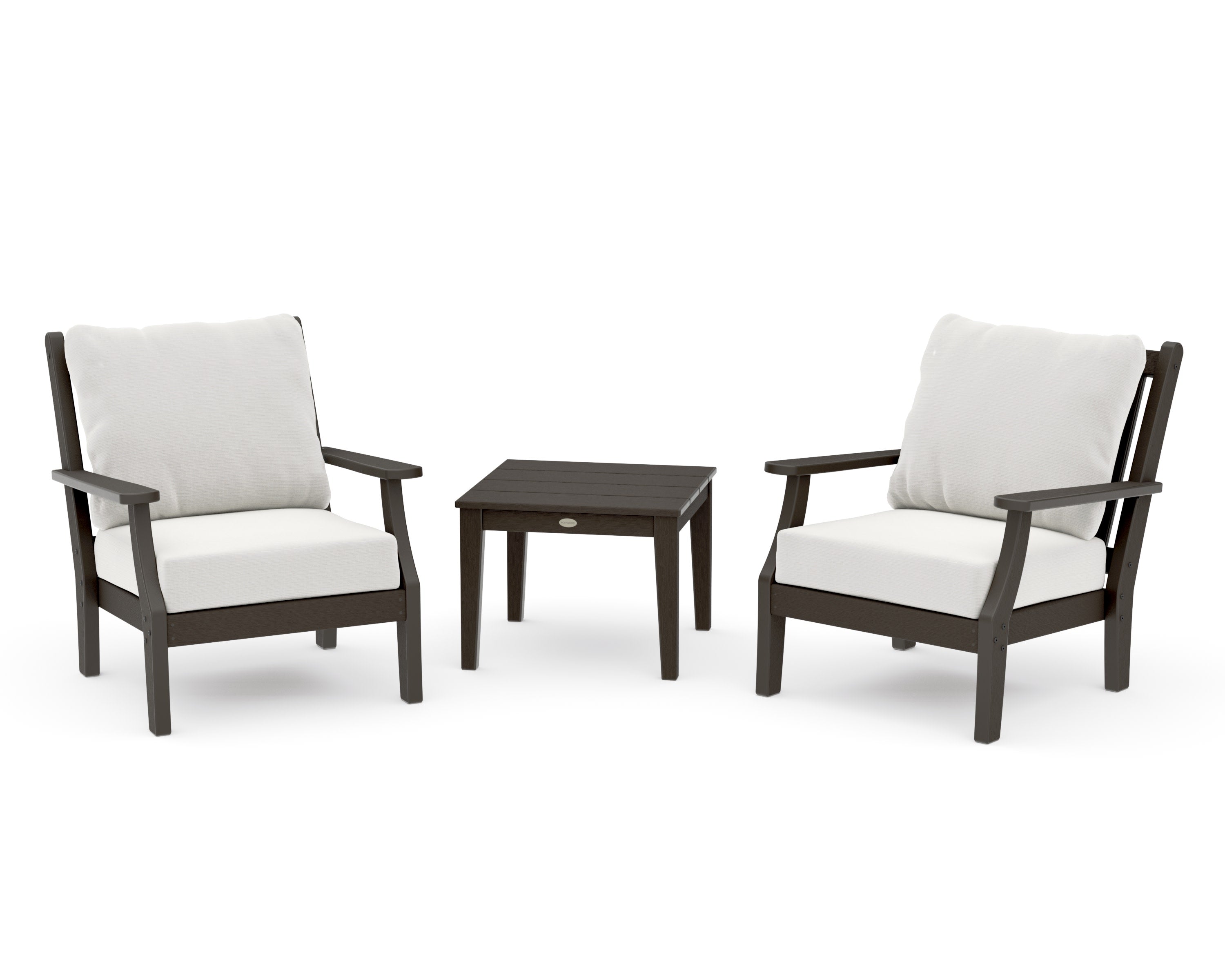Wovendale 3-Piece Deep Seating Set in Vintage Coffee / Natural Linen
