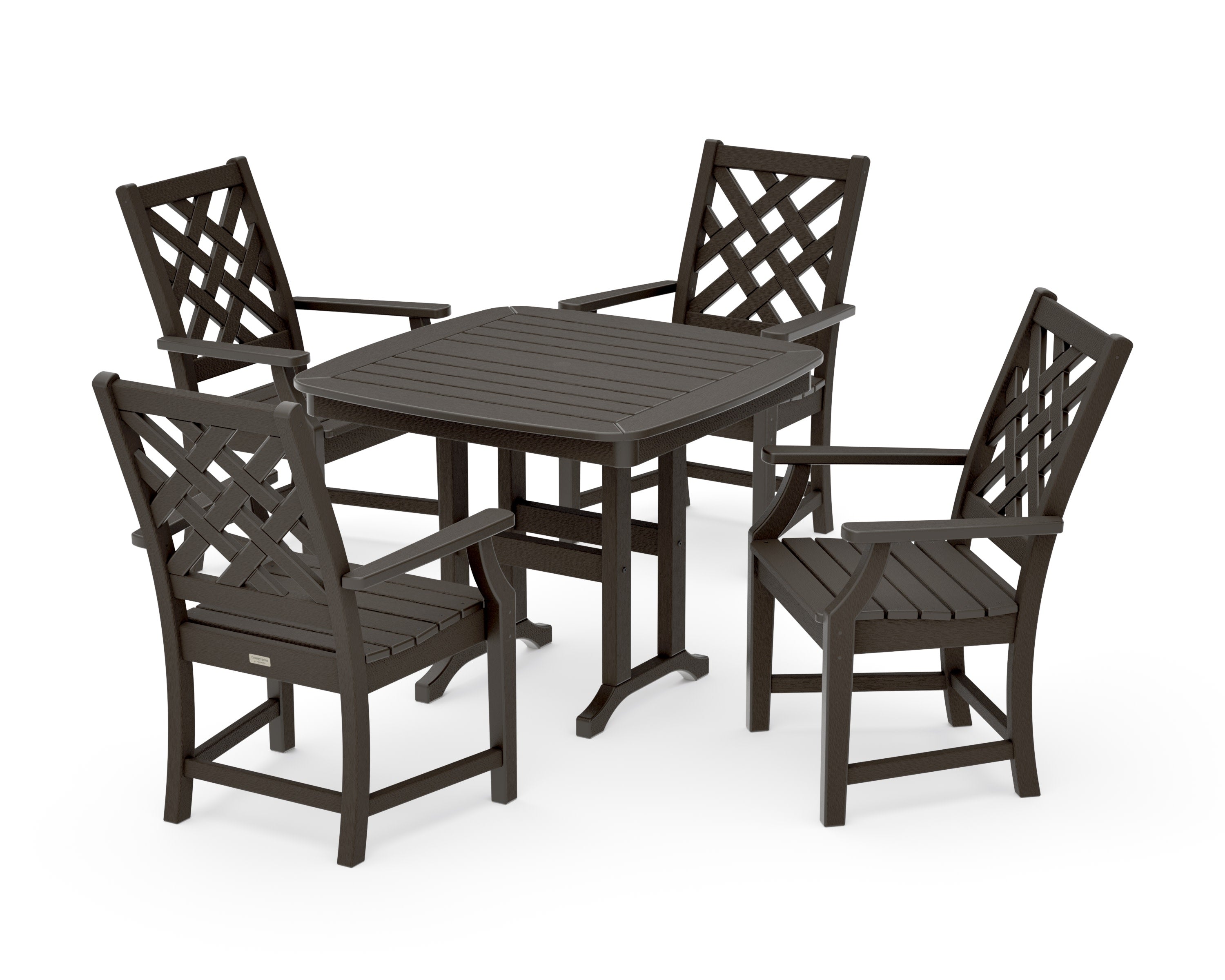 Wovendale 5-Piece Dining Set in Vintage Coffee