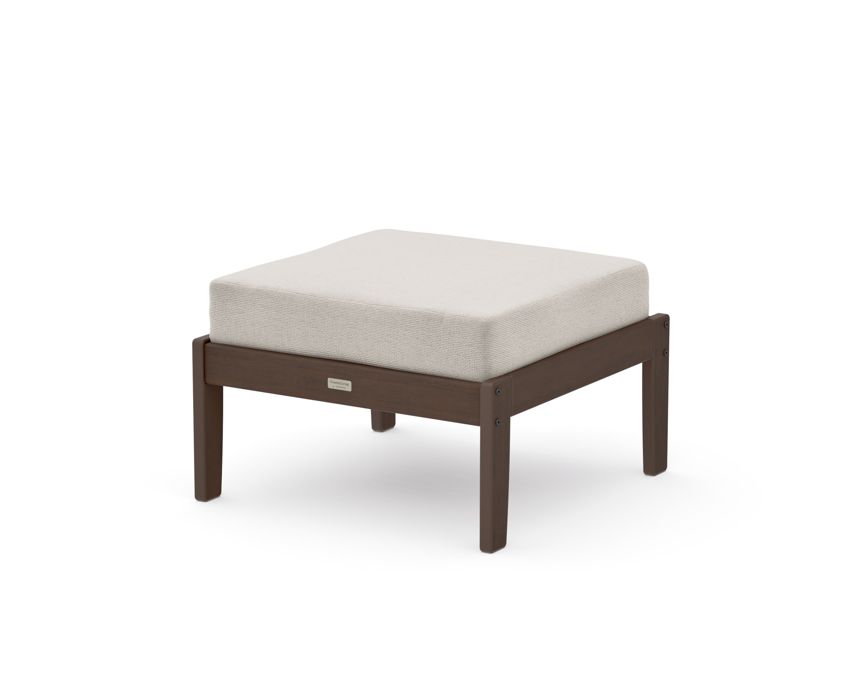 Cottage Deep Seating Ottoman in Kona / Dune Burlap