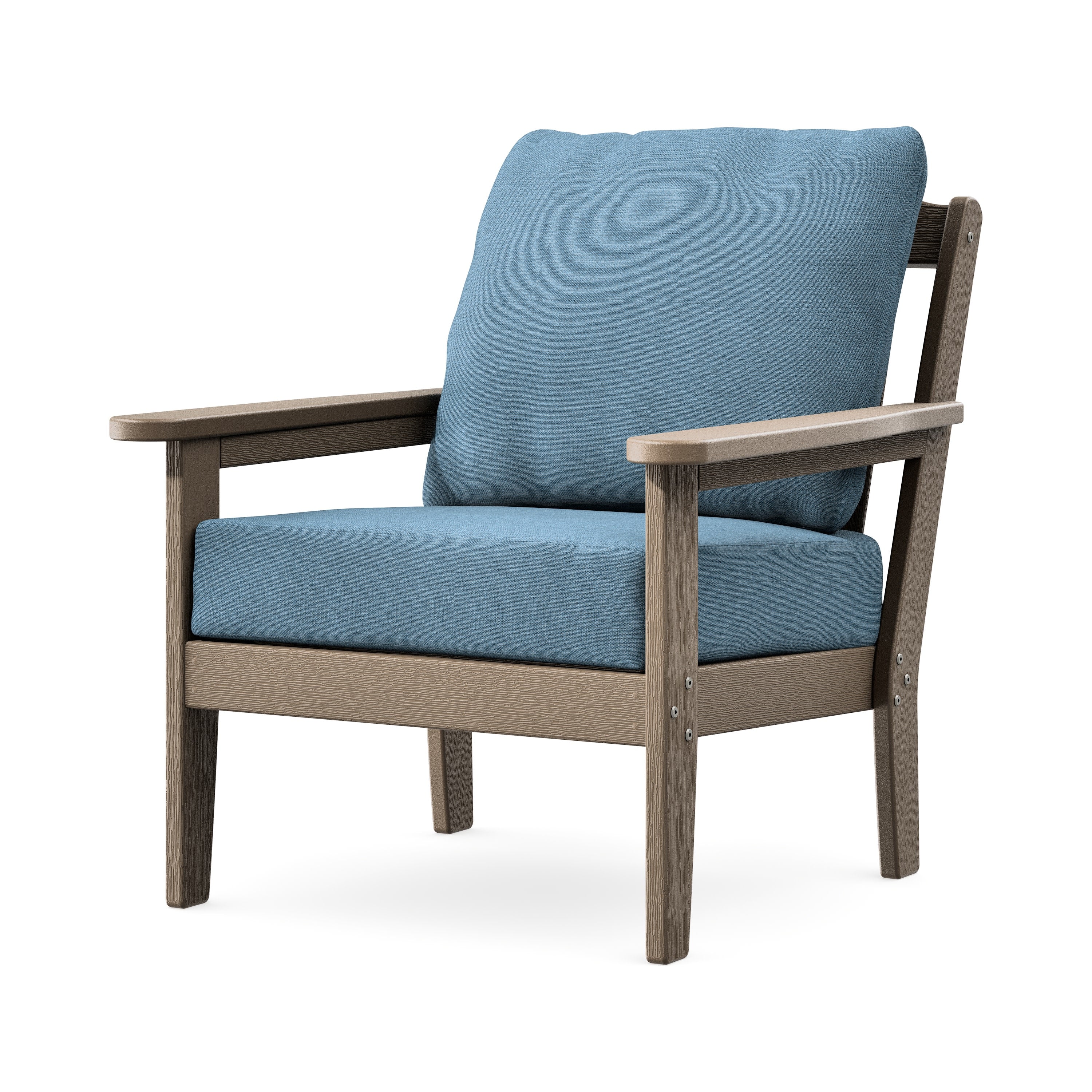 Cottage Deep Seating Chair in Vintage Sahara / Sky Blue
