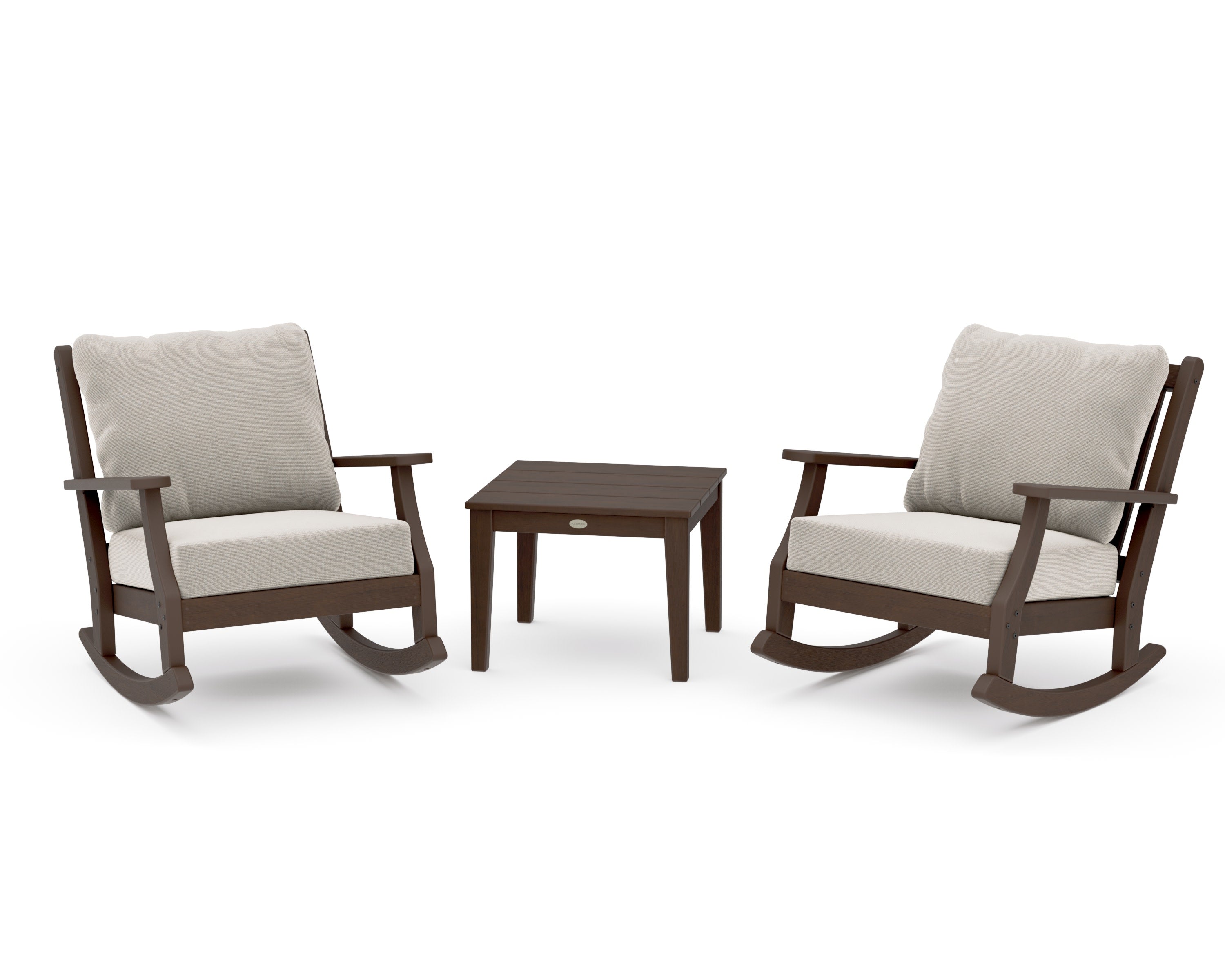 Wovendale 3-Piece Deep Seating Rocker Set in Kona / Dune Burlap