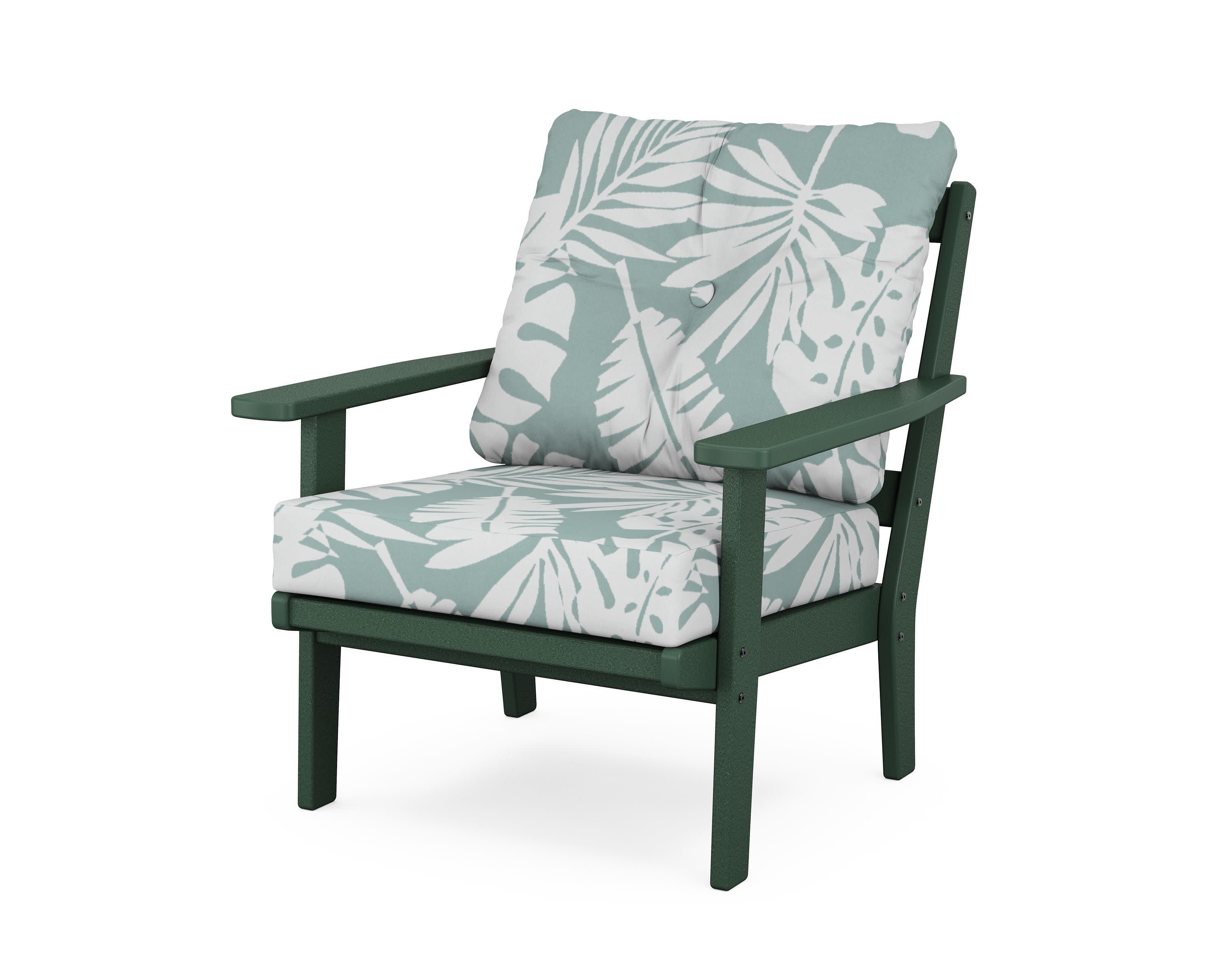 Prairie Deep Seating Chair in Green / Leaf Glacier Spa