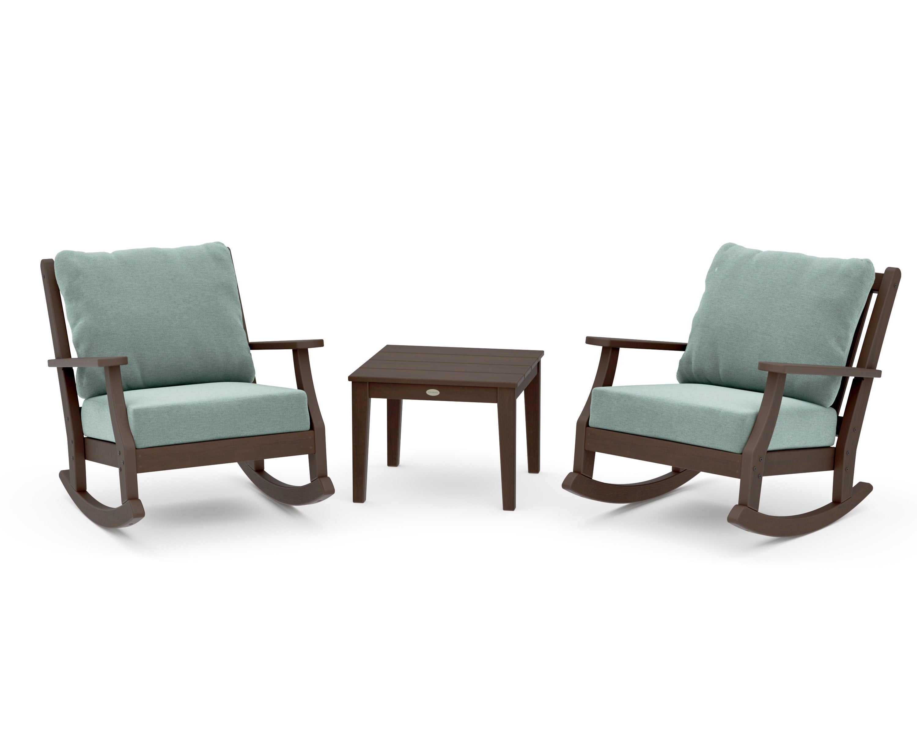 Wovendale 3-Piece Deep Seating Rocker Set in Kona / Glacier Spa