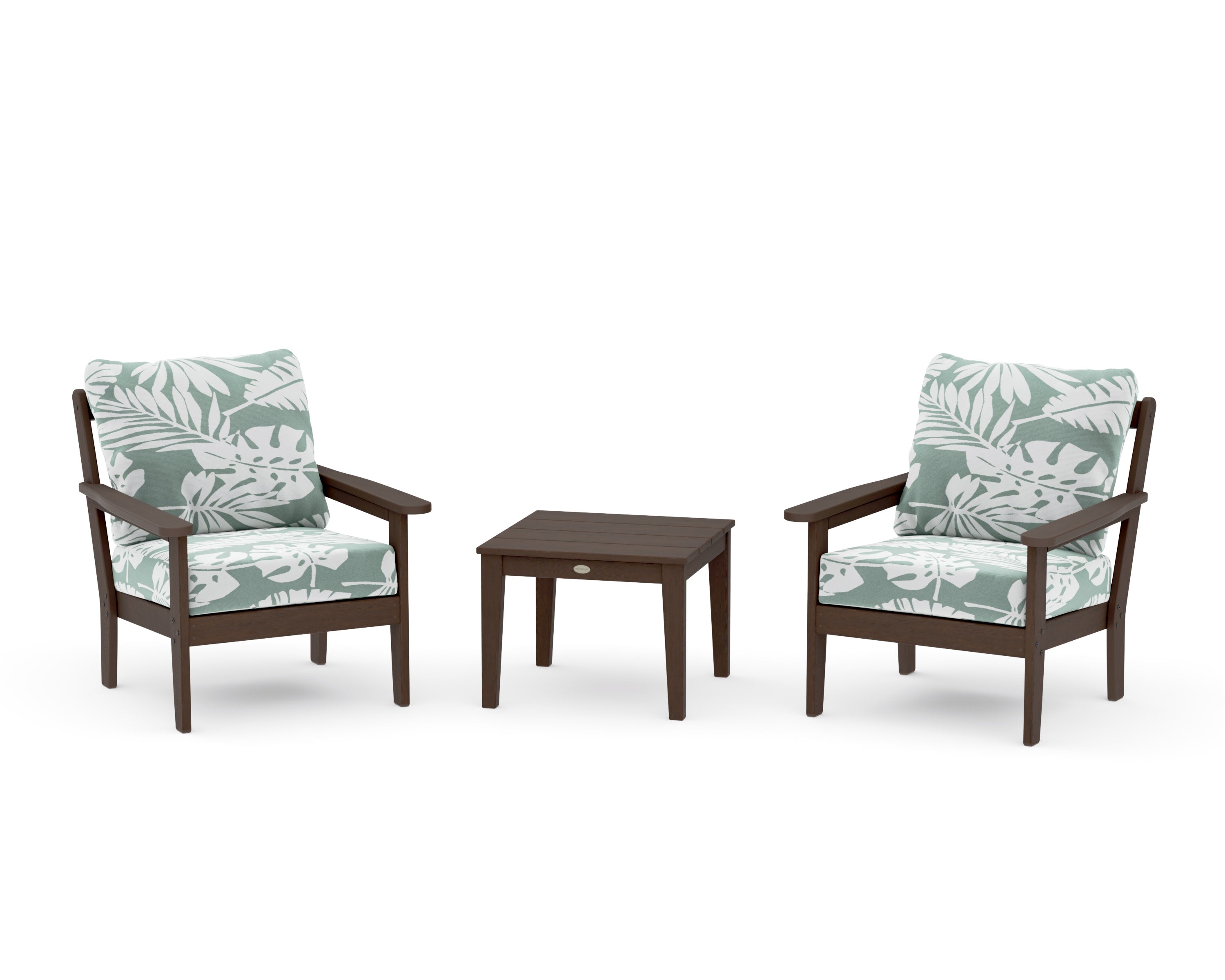 Cottage 3-Piece Deep Seating Set in Kona / Leaf Glacier Spa