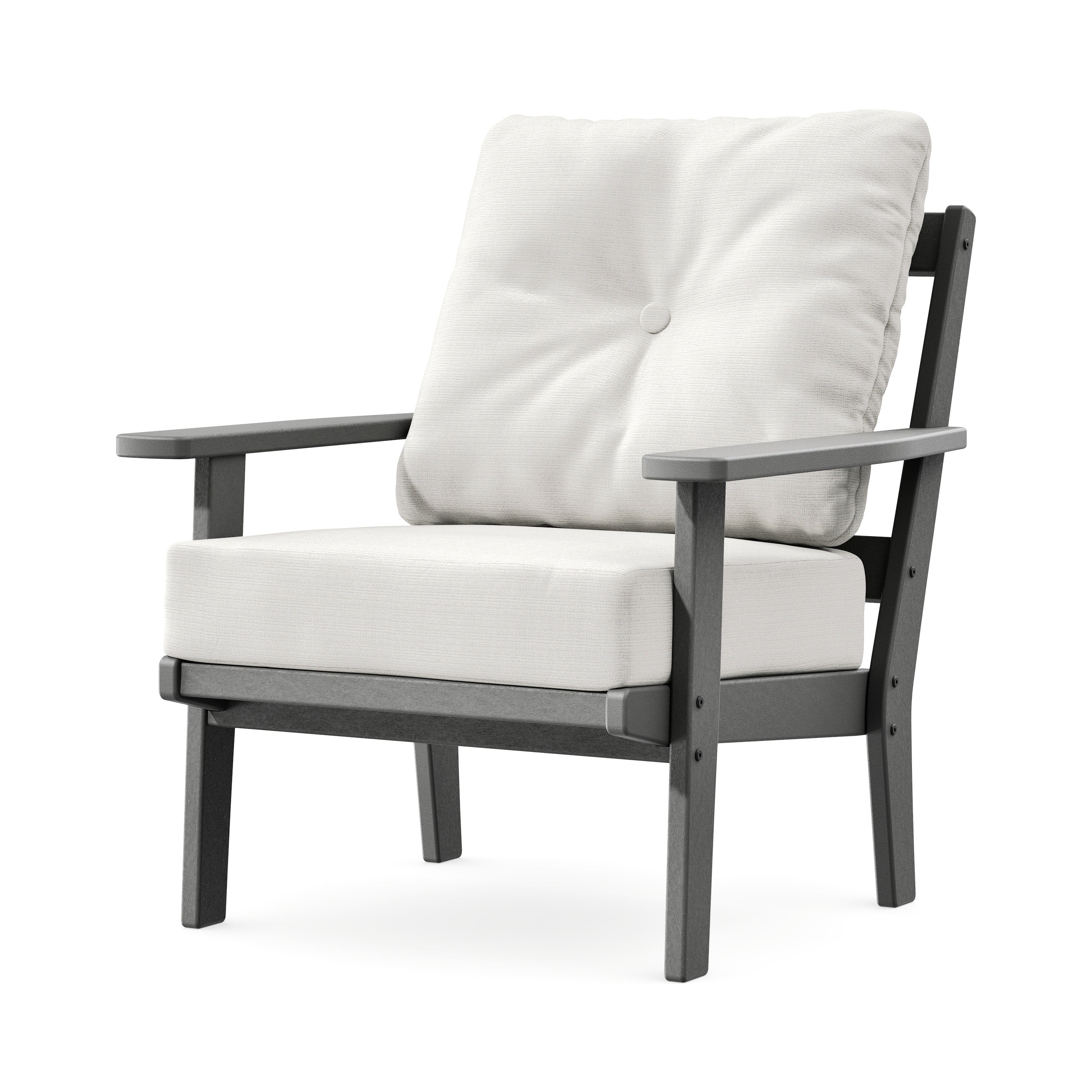 Prairie Deep Seating Chair in Slate Grey / Natural Linen