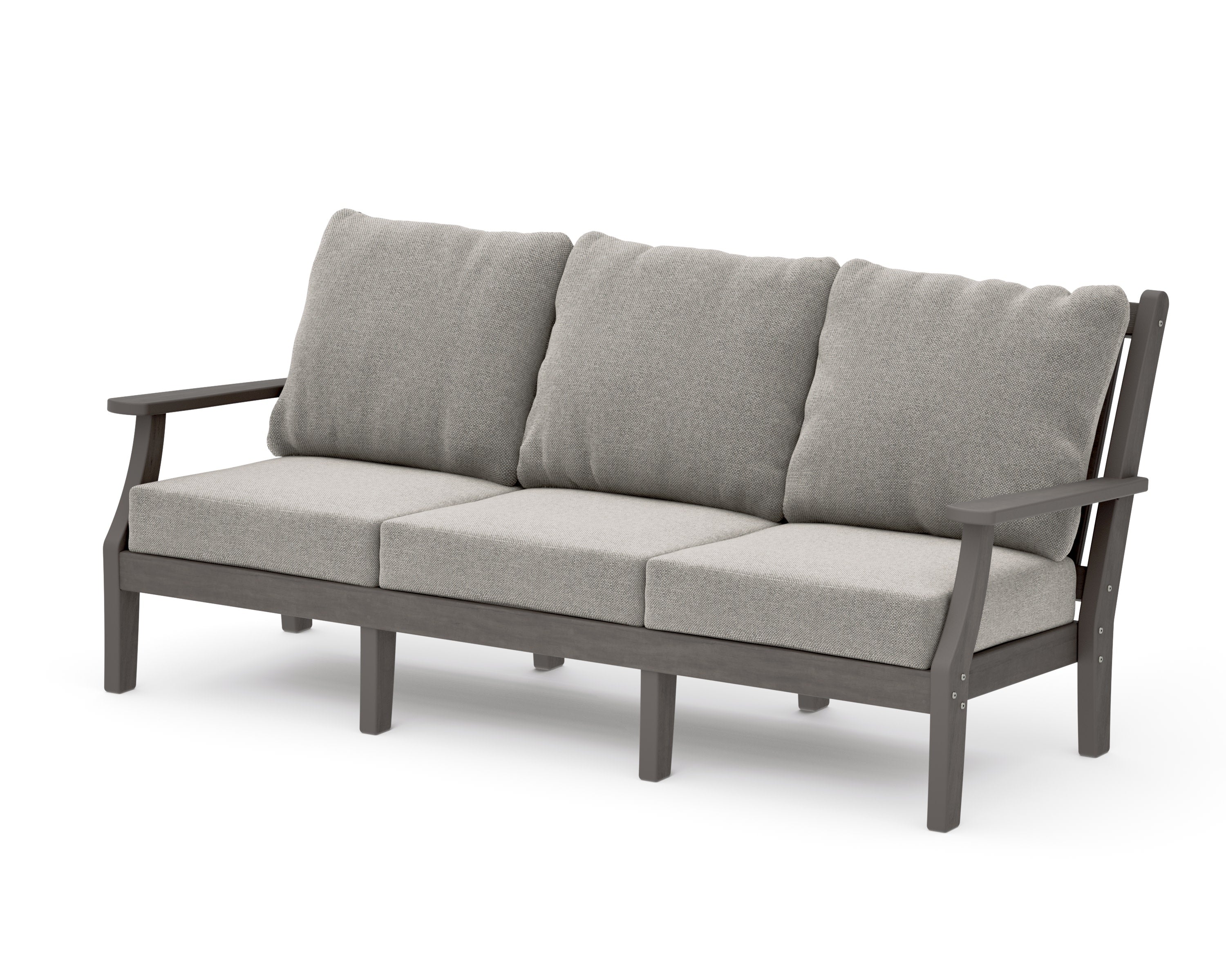 Wovendale Deep Seating Sofa in Driftwood / Weathered Tweed