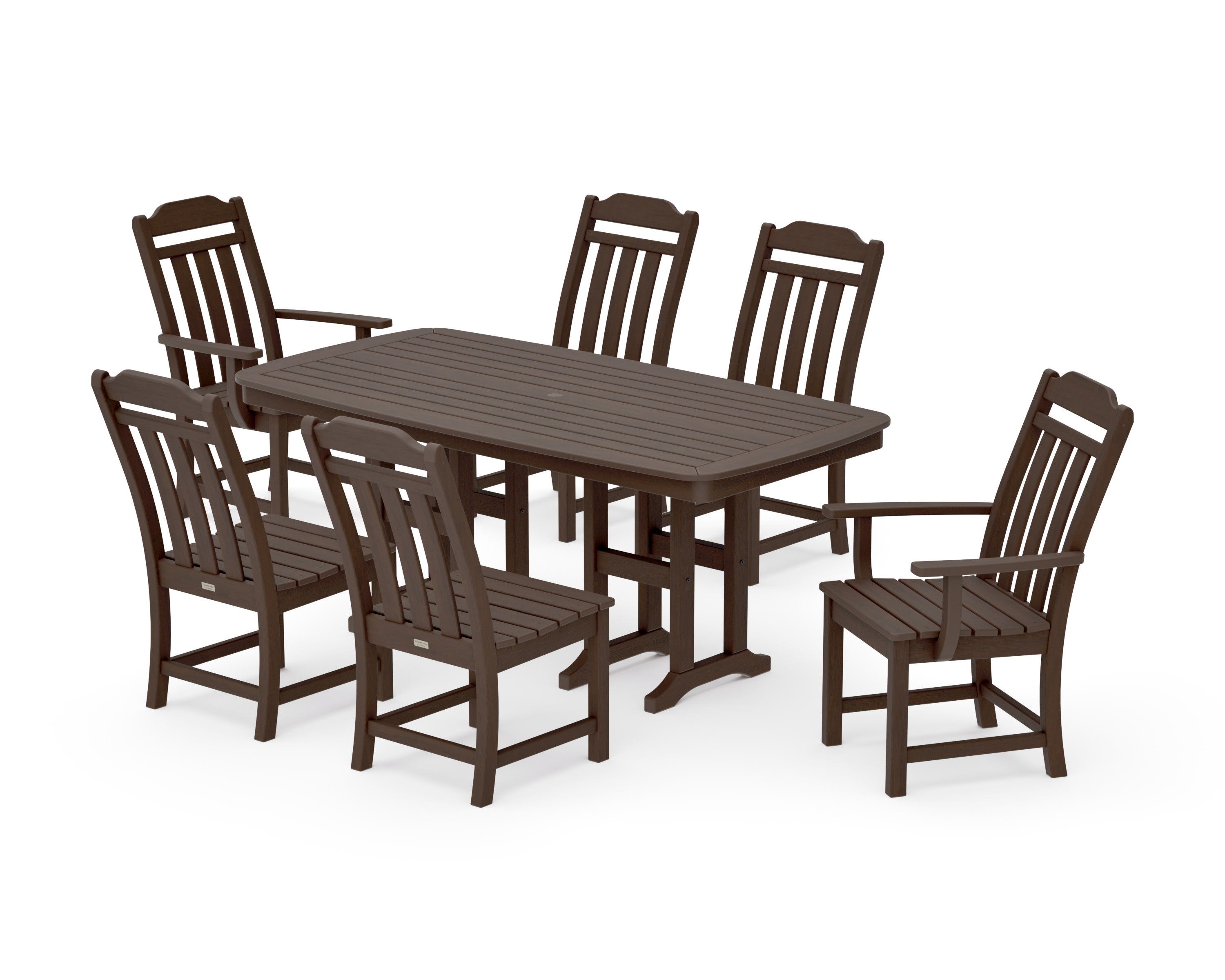 Cottage 7-Piece Dining Set in Kona